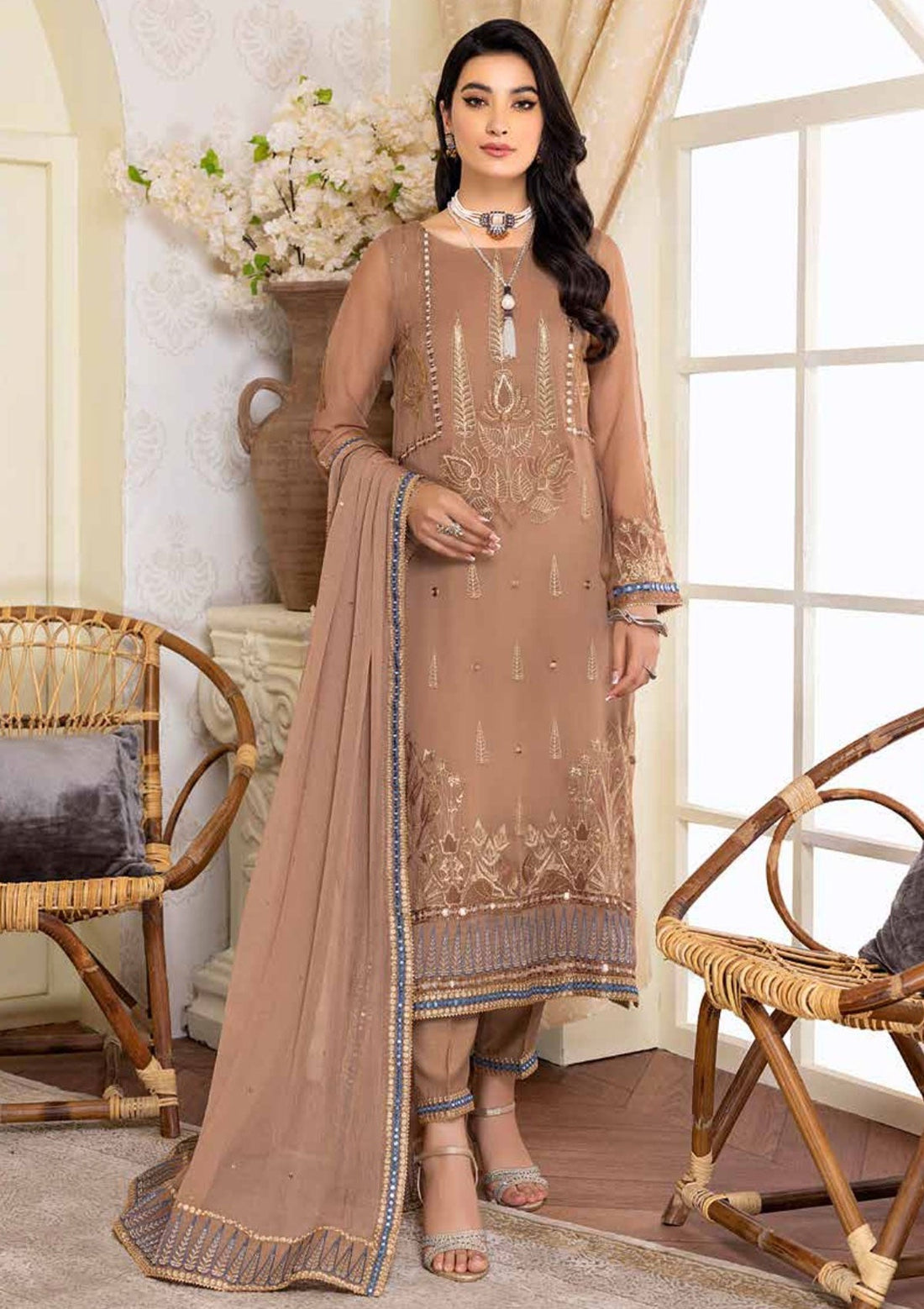 Winter Collection - Charizma - Polly Chiffon - V01 - CPC#03 - Official Charizma - Agha Fabrics UK