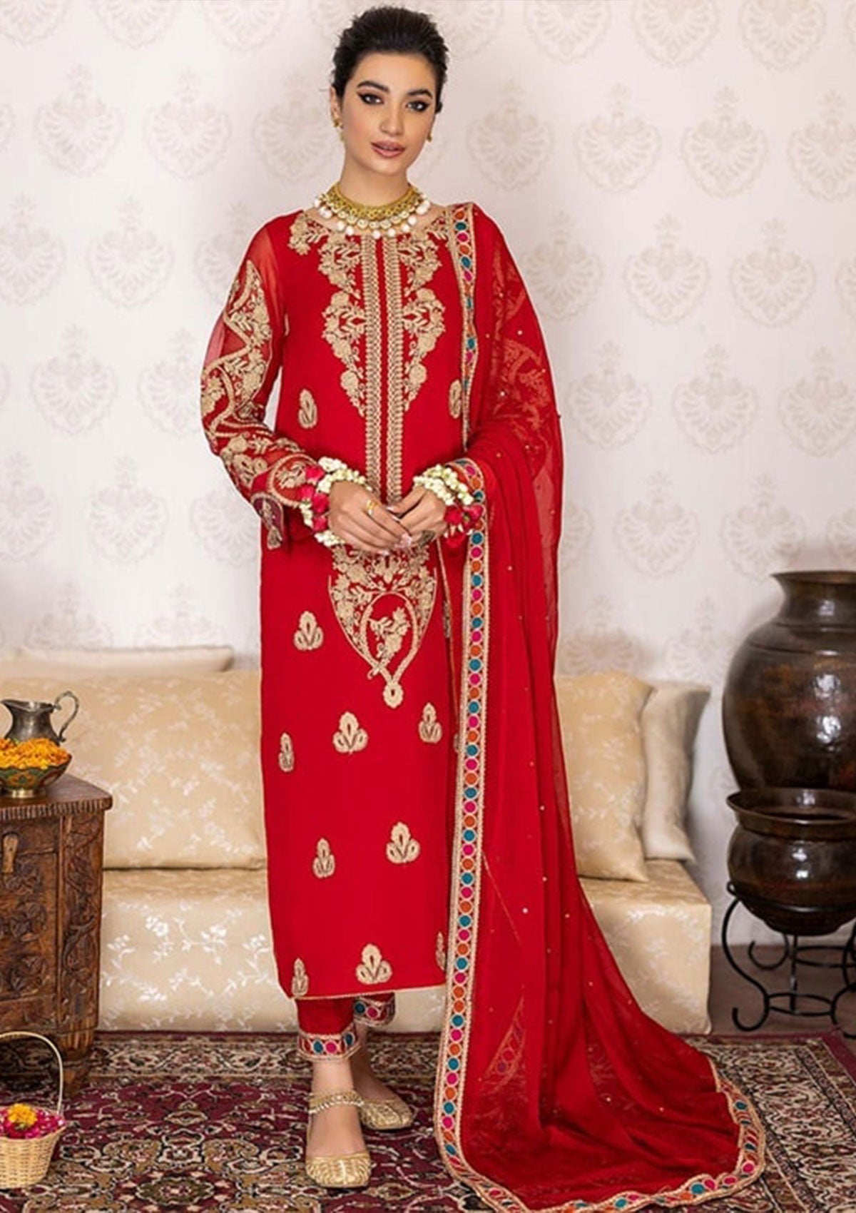 Winter Collection - Charizma - Polly Chiffon - V01 - CPC#05 - Official Charizma - Agha Fabrics UK