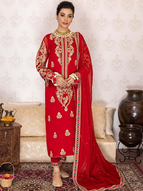 Winter Collection - Charizma - Polly Chiffon - V01 - CPC#05 - Official Charizma - Agha Fabrics UK