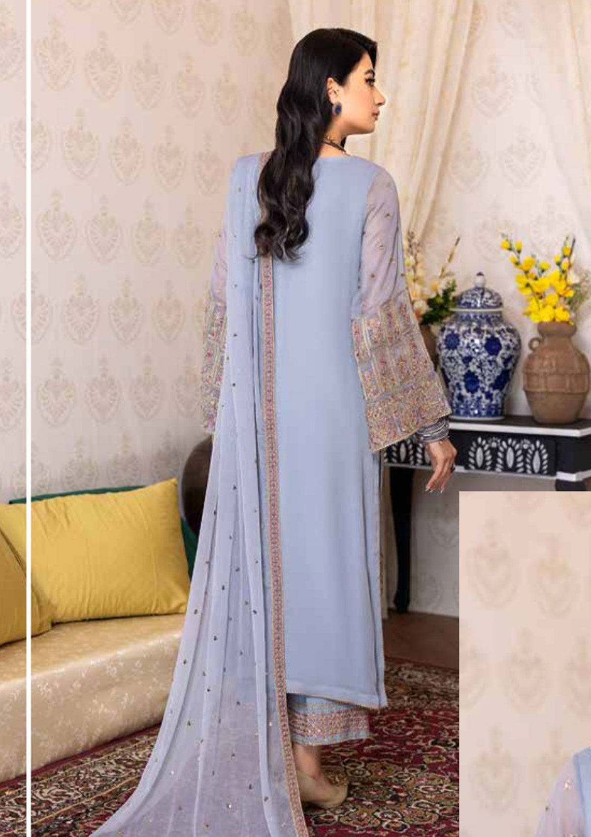 Winter Collection - Charizma - Polly Chiffon - V01 - CPC#07 - Official Charizma - Agha Fabrics UK