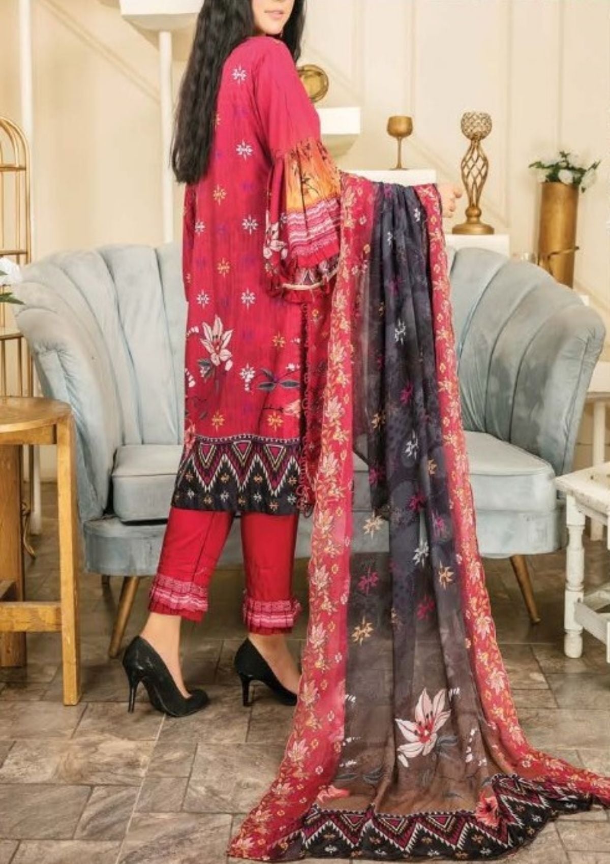 Winter Collection - Laiba - Exclusive Viscose 22 - V81 - ART#1 - Official Laiba - Agha Fabrics UK