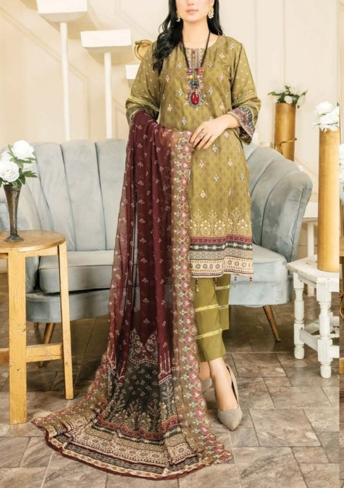 Winter Collection - Laiba - Exclusive Viscose 22 - V81 - ART#10 - Official Laiba - Agha Fabrics UK