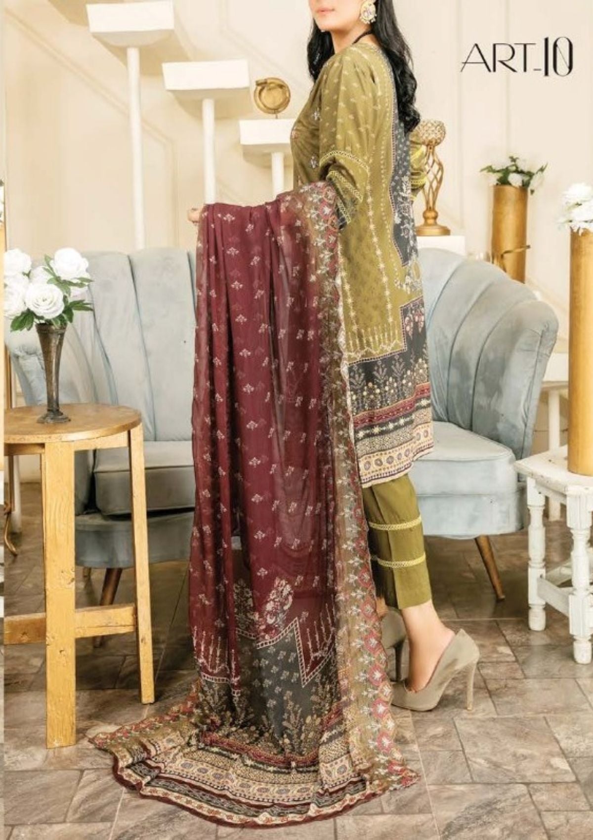 Winter Collection - Laiba - Exclusive Viscose 22 - V81 - ART#10 - Official Laiba - Agha Fabrics UK