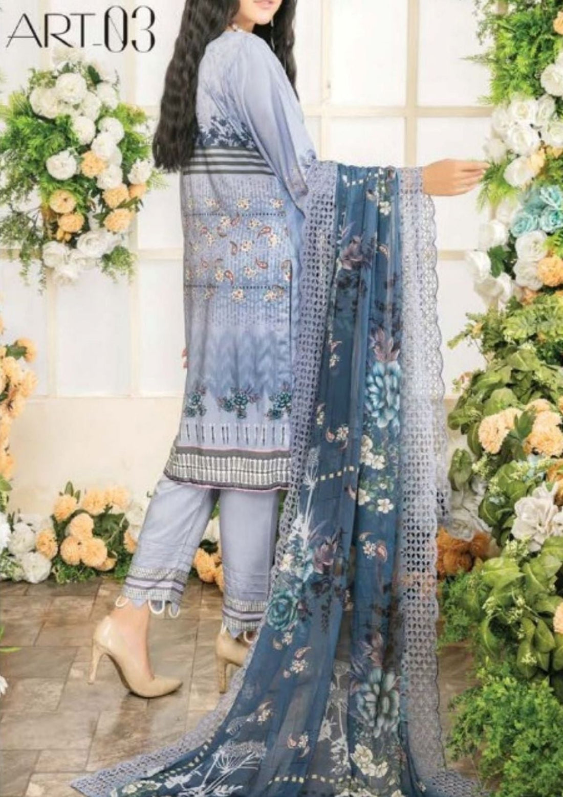 Winter Collection - Laiba - Exclusive Viscose 22 - V81 - ART#3 - Official Laiba - Agha Fabrics UK