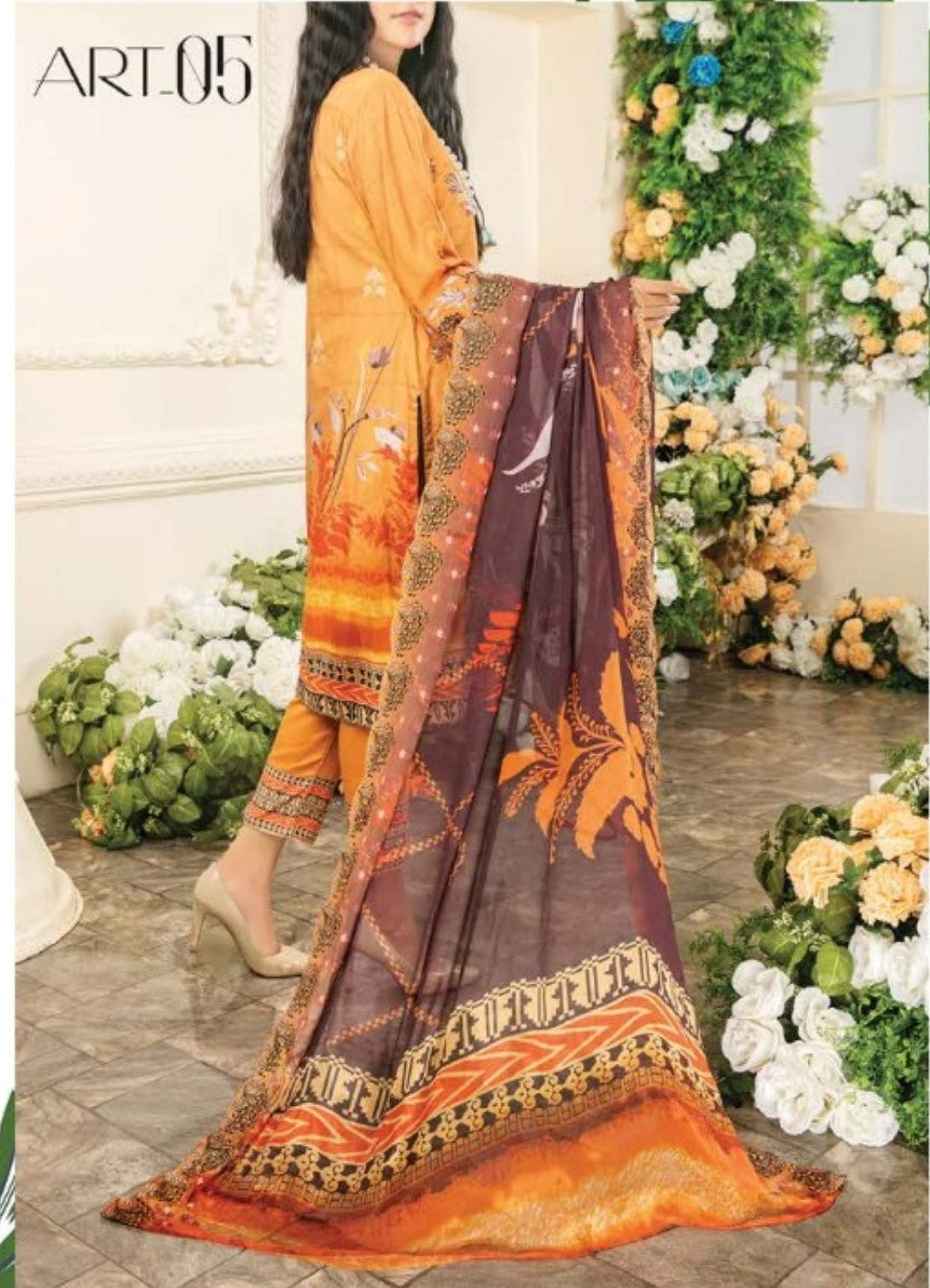 Winter Collection - Laiba - Exclusive Viscose 22 - V81 - ART#5 - Official Laiba - Agha Fabrics UK