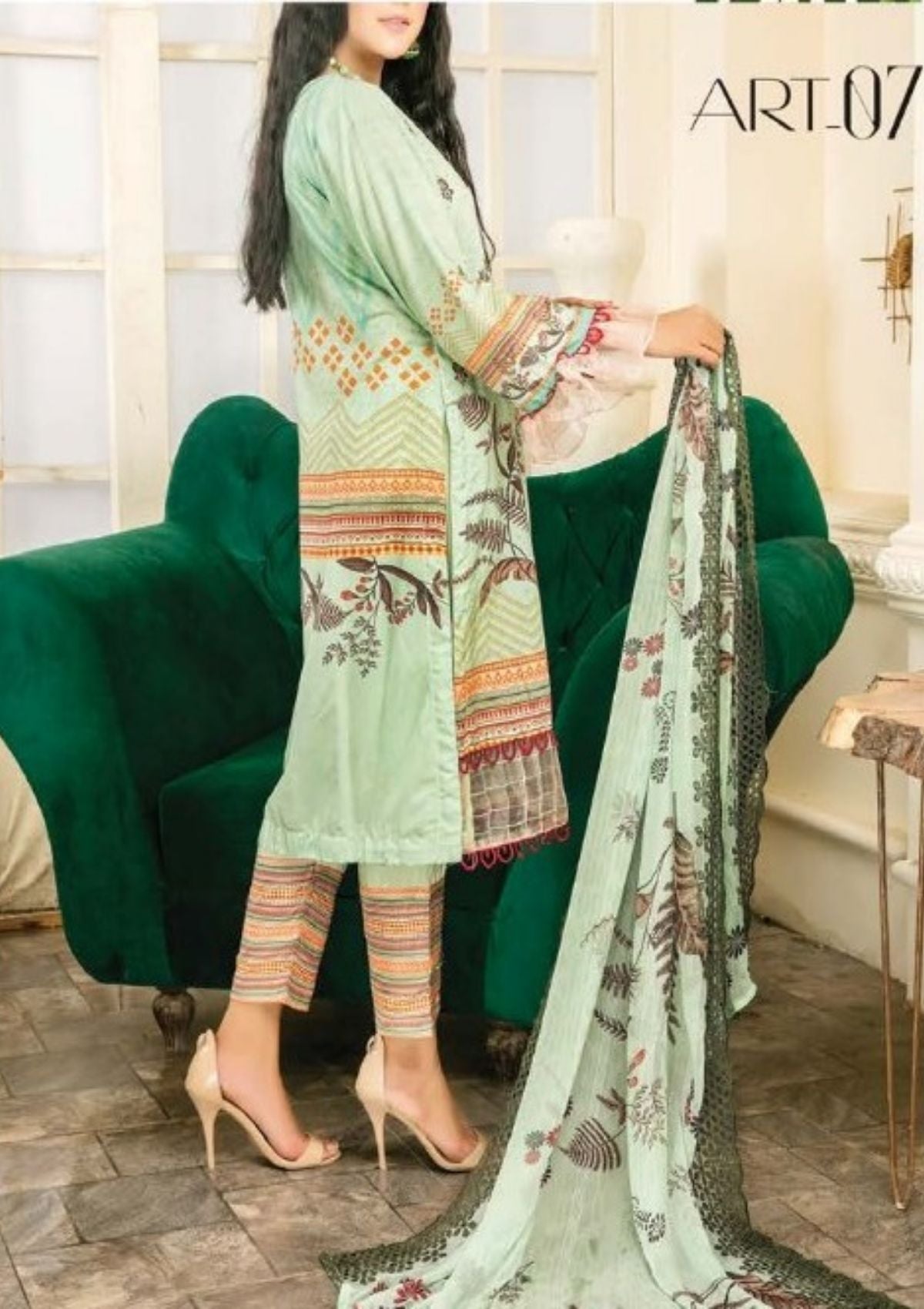 Winter Collection - Laiba - Exclusive Viscose 22 - V81 - ART#7 - Official Laiba - Agha Fabrics UK