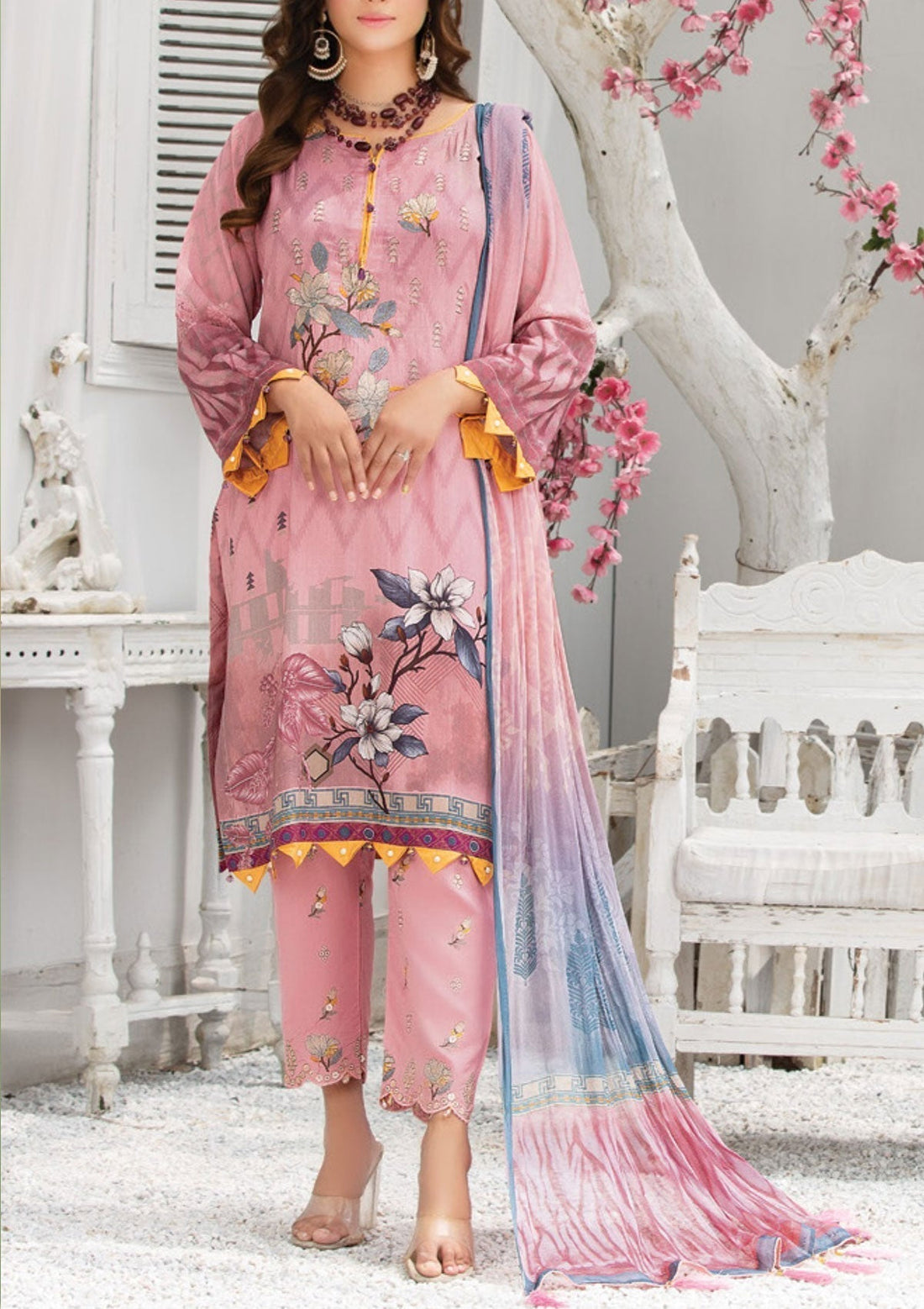 Winter Collection - Laiba - Exclusive Viscose - V64 - D#1 - Official Laiba - Agha Fabrics UK