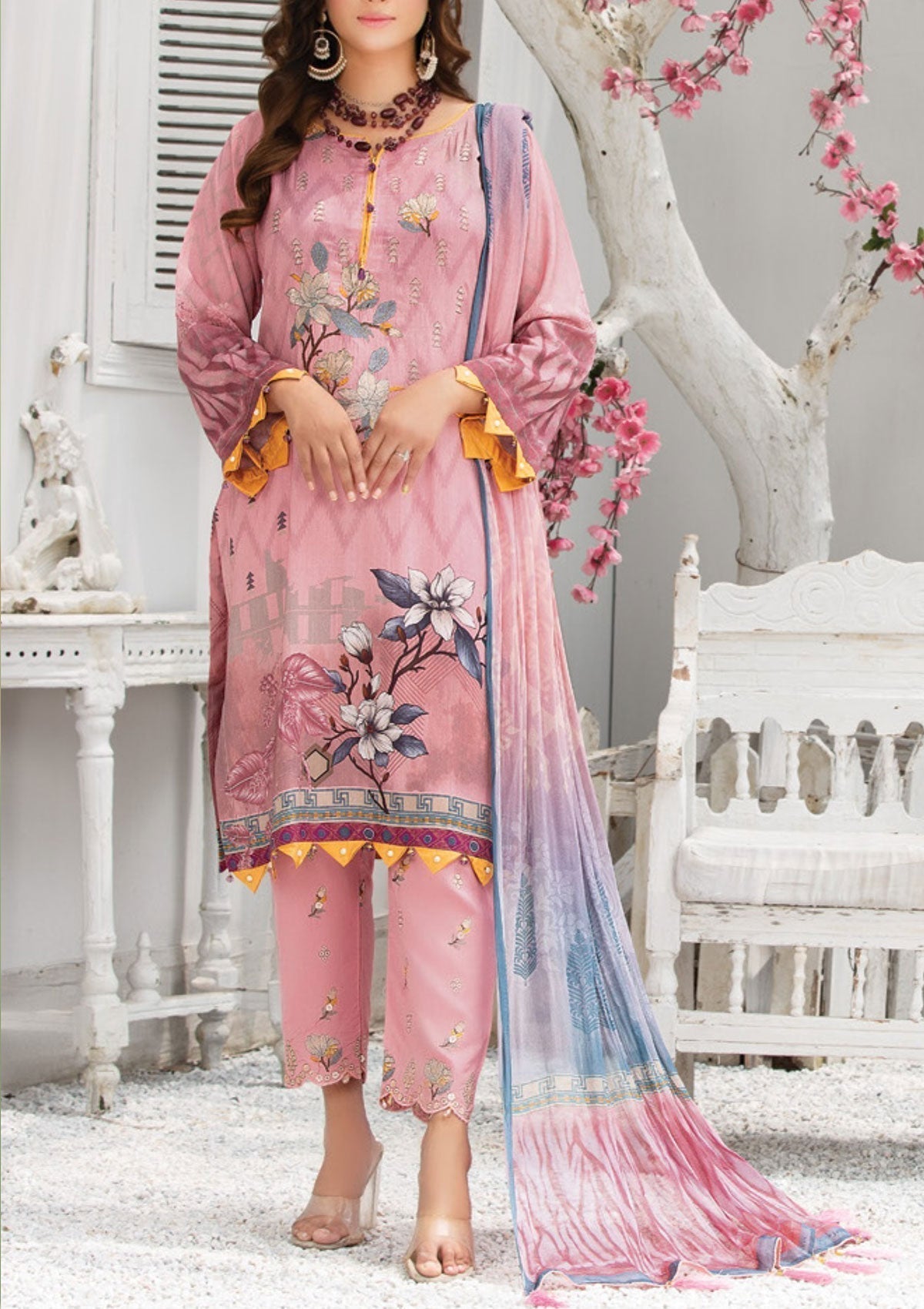 Winter Collection - Laiba - Exclusive Viscose - V64 - D#1 - Official Laiba - Agha Fabrics UK