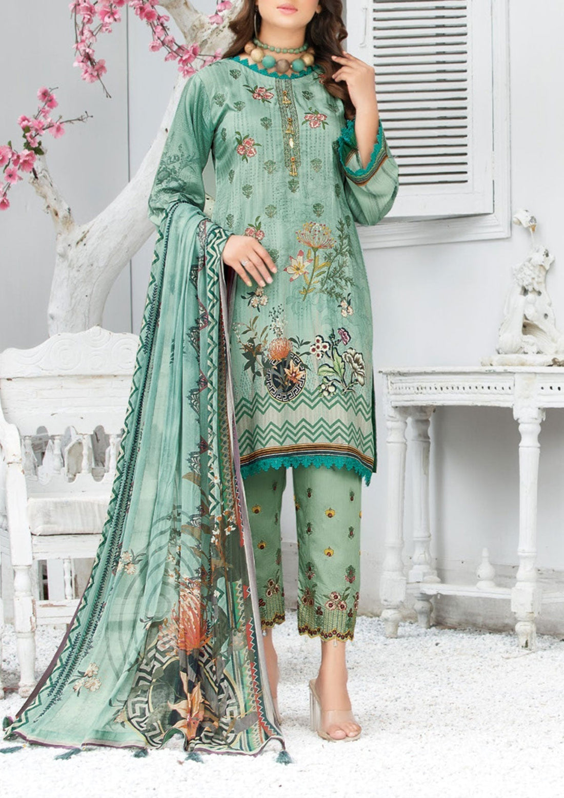 Winter Collection - Laiba - Exclusive Viscose - V64 - D#2 - Official Laiba - Agha Fabrics UK