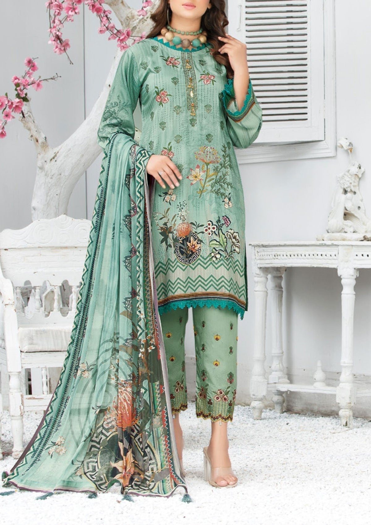 Winter Collection - Laiba - Exclusive Viscose - V64 - D#2 - Official Laiba - Agha Fabrics UK