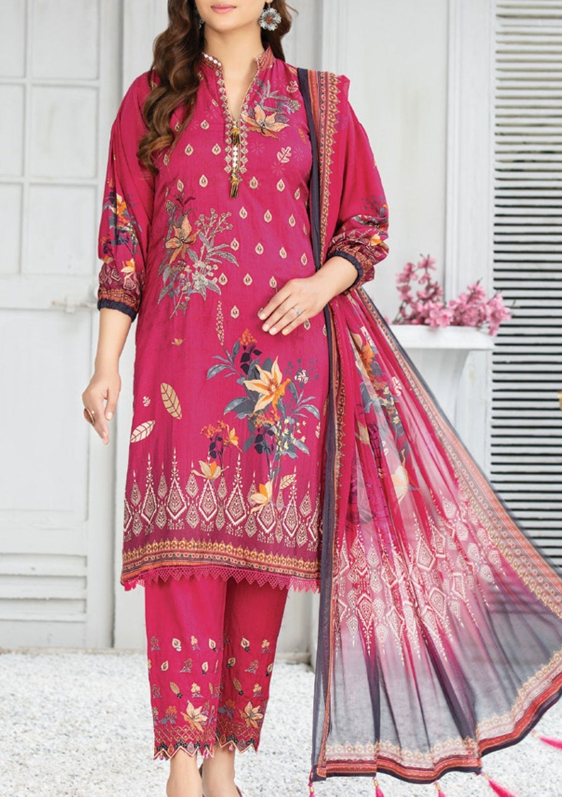 Winter Collection - Laiba - Exclusive Viscose - V64 - D#3 - Official Laiba - Agha Fabrics UK