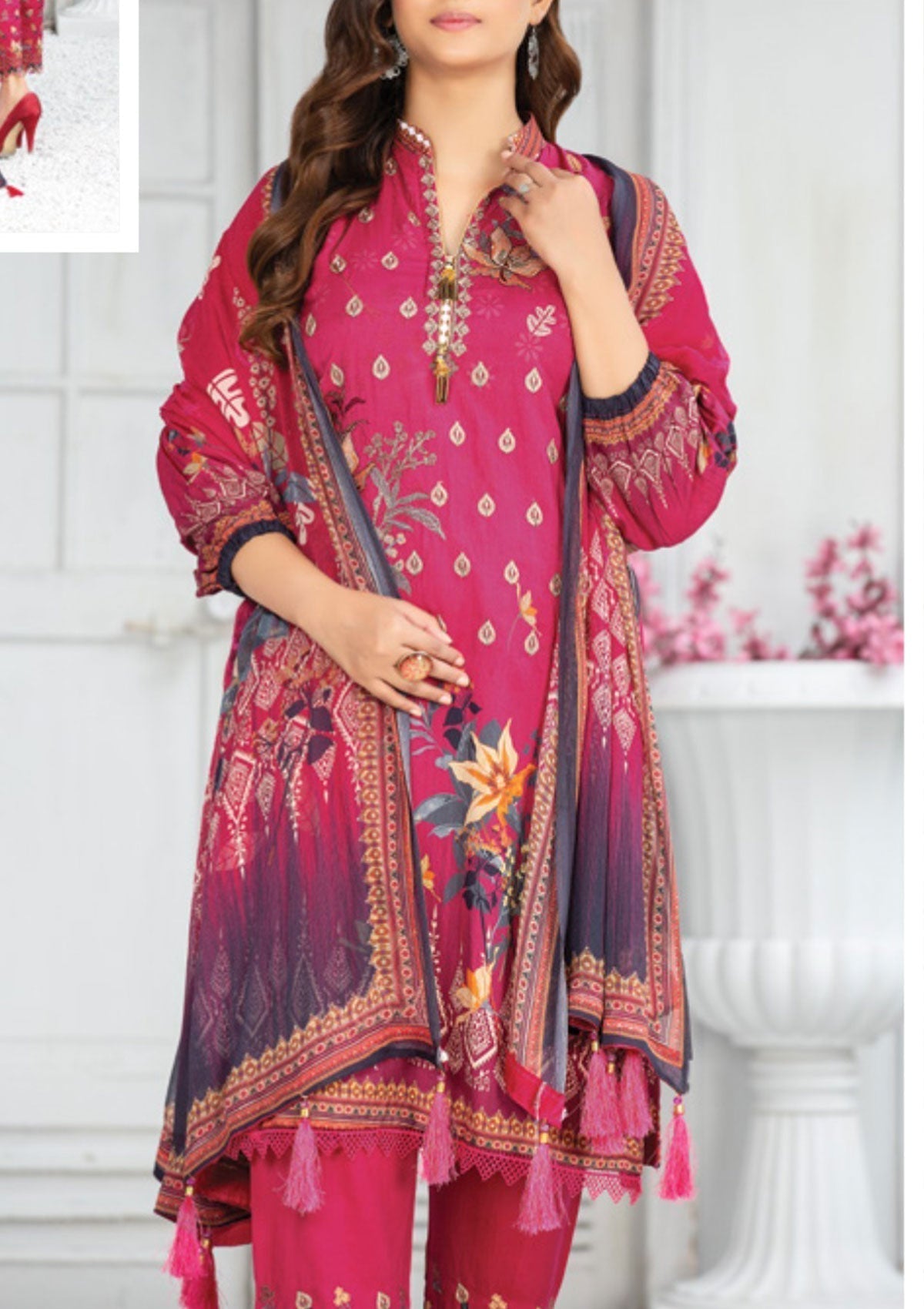 Winter Collection - Laiba - Exclusive Viscose - V64 - D#3 - Official Laiba - Agha Fabrics UK