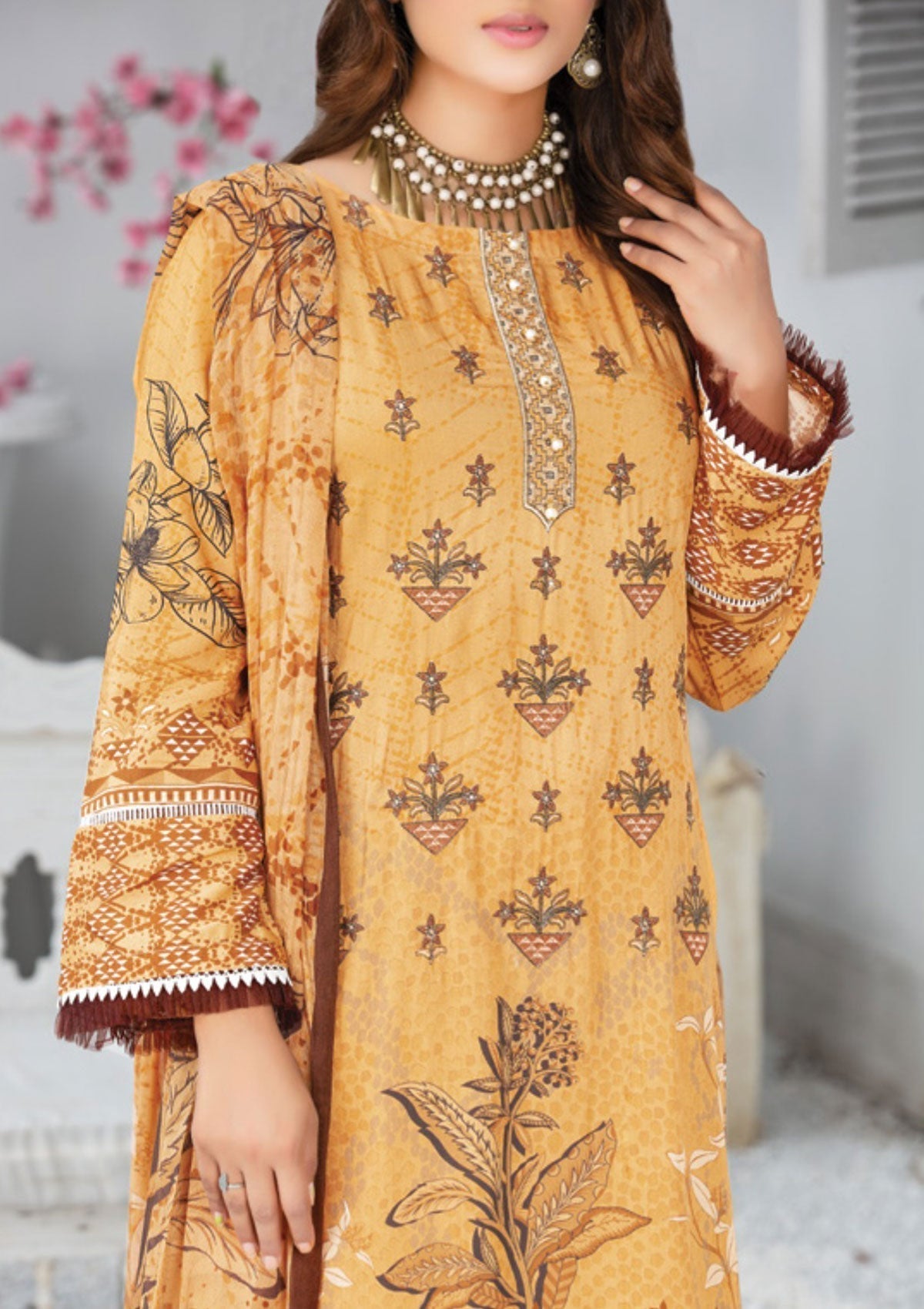 Winter Collection - Laiba - Exclusive Viscose - V64 - D#7 - Official Laiba - Agha Fabrics UK