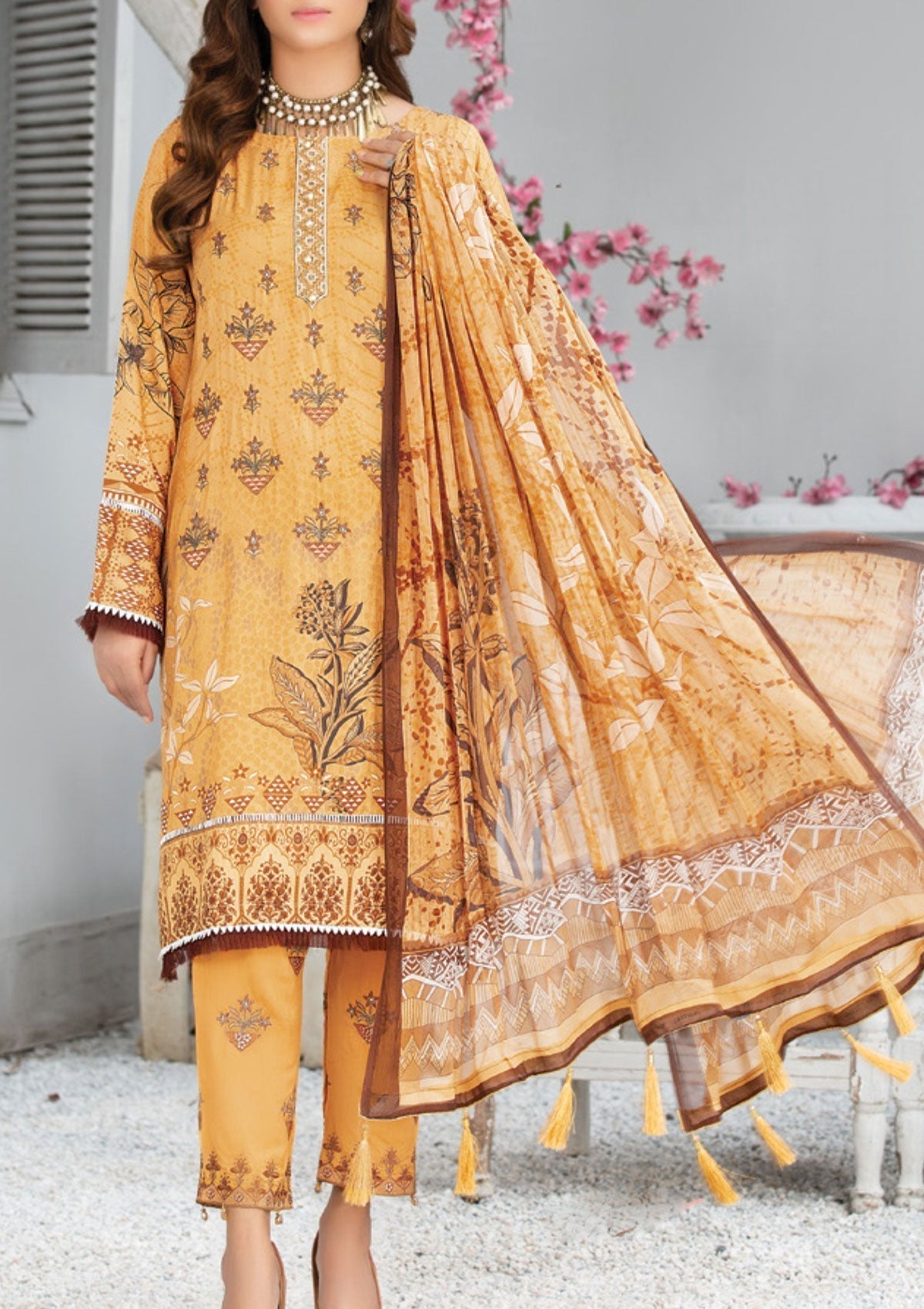 Winter Collection - Laiba - Exclusive Viscose - V64 - D#7 - Official Laiba - Agha Fabrics UK