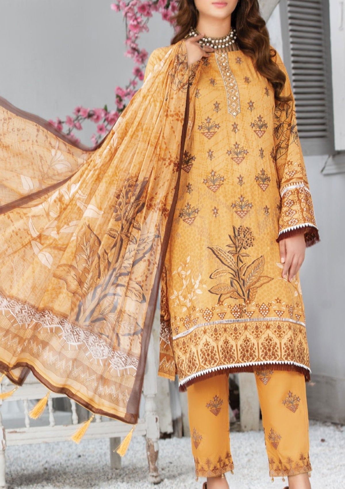 Winter Collection - Laiba - Exclusive Viscose - V64 - D#7 - Official Laiba - Agha Fabrics UK