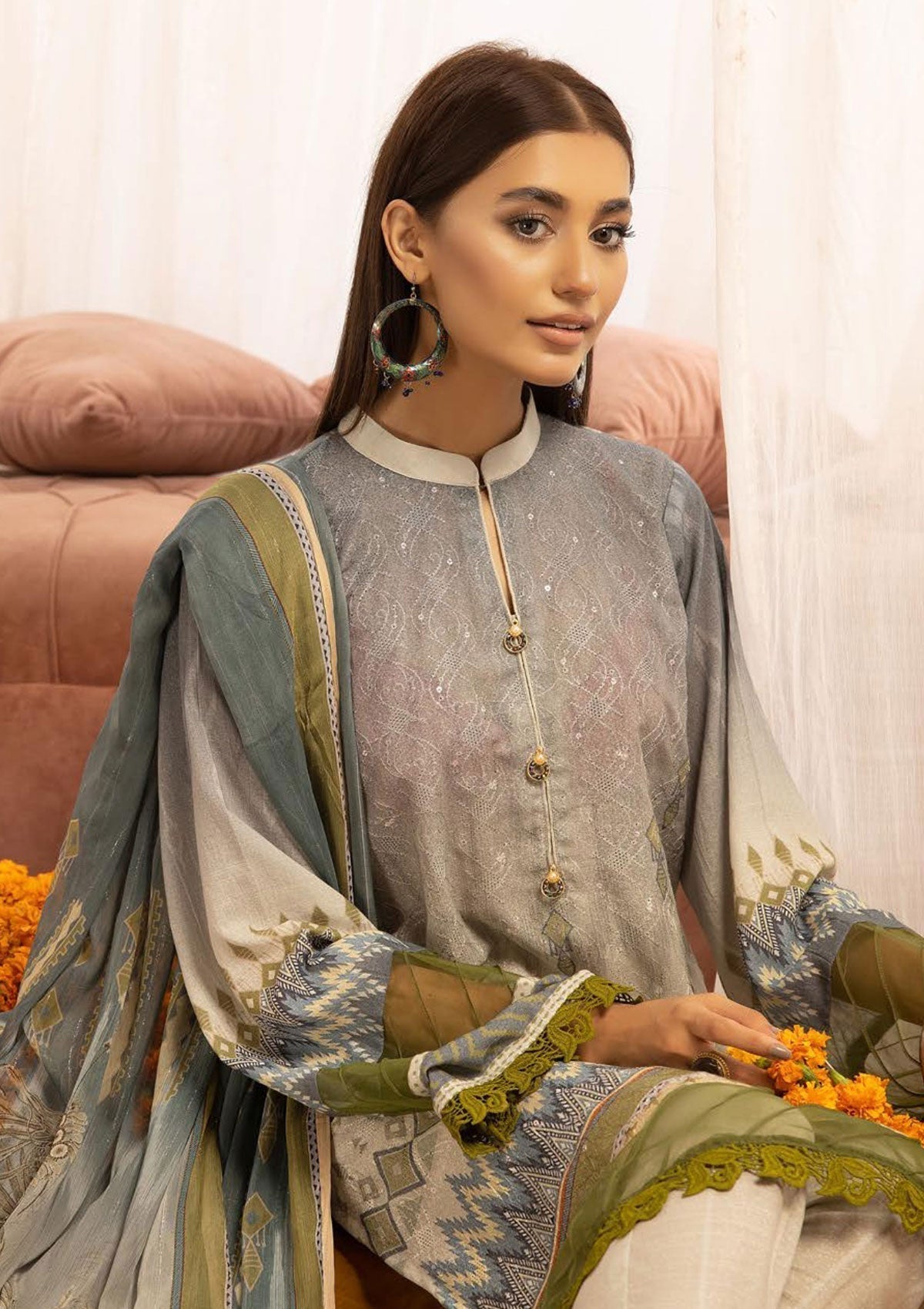 Winter Collection - Mahee's - Chikankari - Karandi - D#5