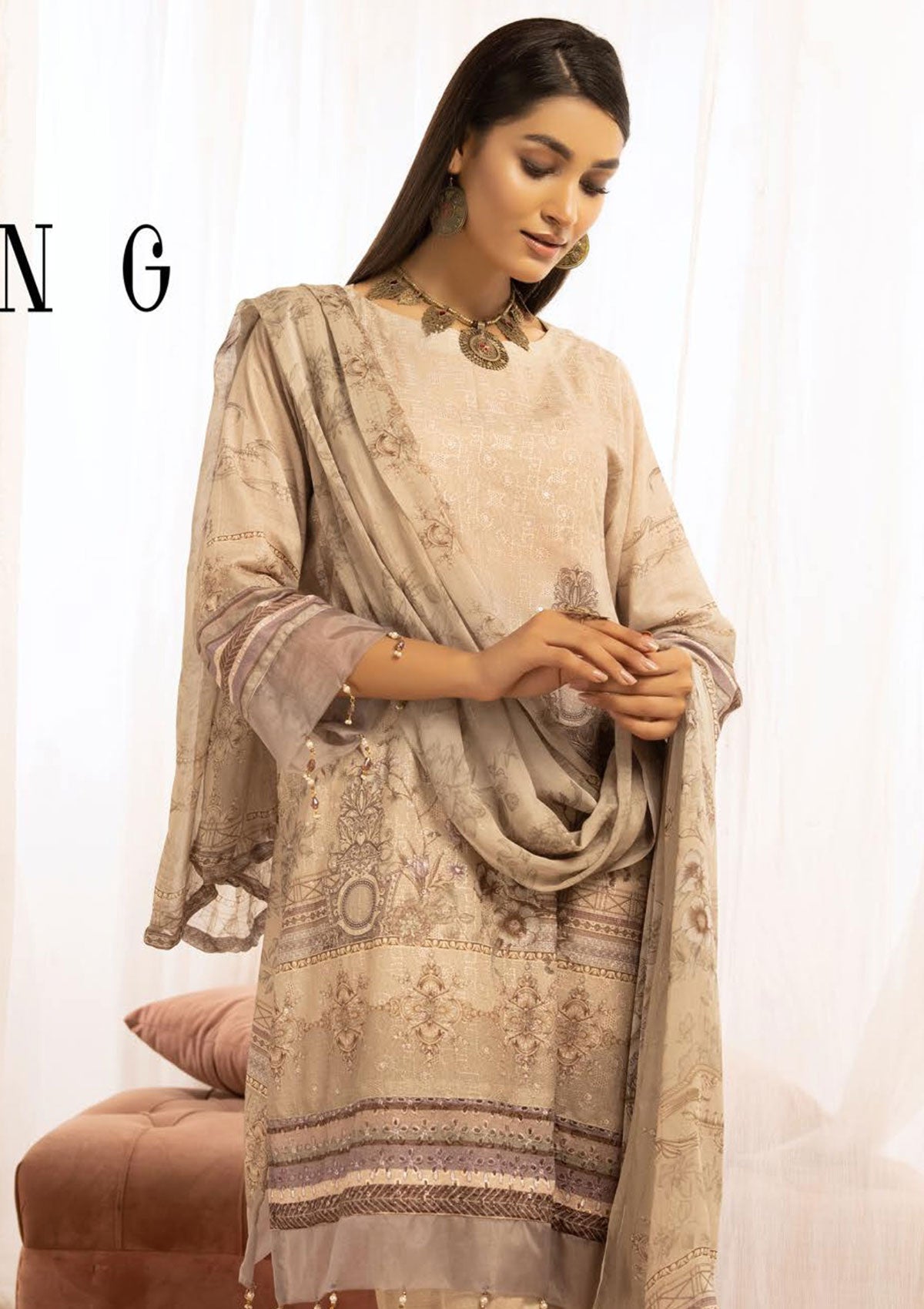 Winter Collection - Mahee's - Chikankari - Karandi - D#8