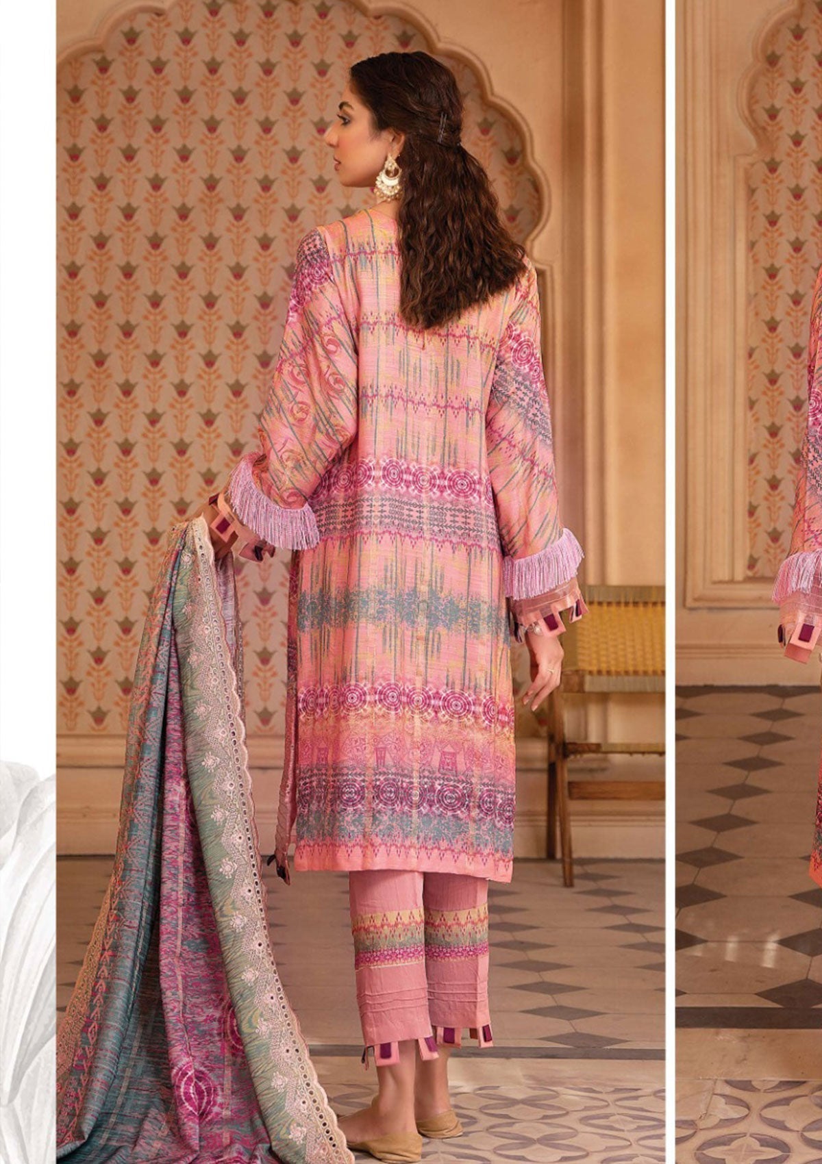 Winter Collection - Mahee's - Embroidered - Slub Staple - D#5