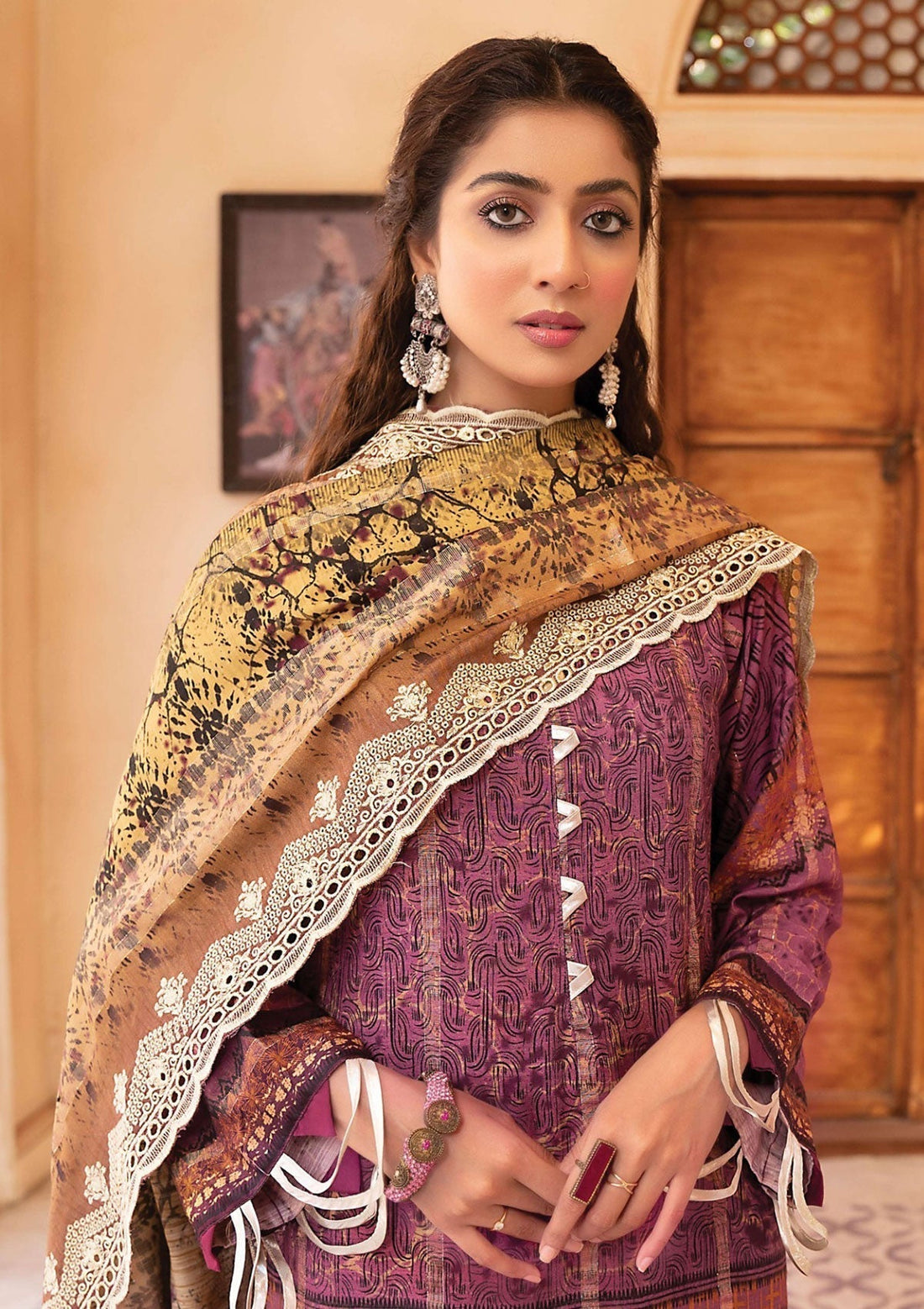 Winter Collection - Mahee's - Embroidered - Slub Staple - D#9