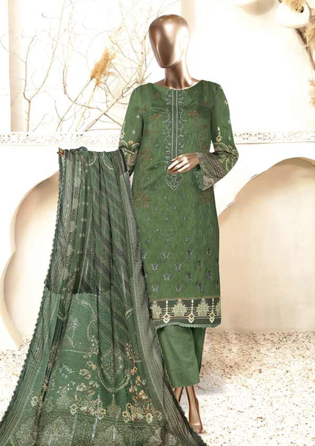 Winter Collection - Malva - Musk - Emb Viscose - 3Pcs - AJ#01