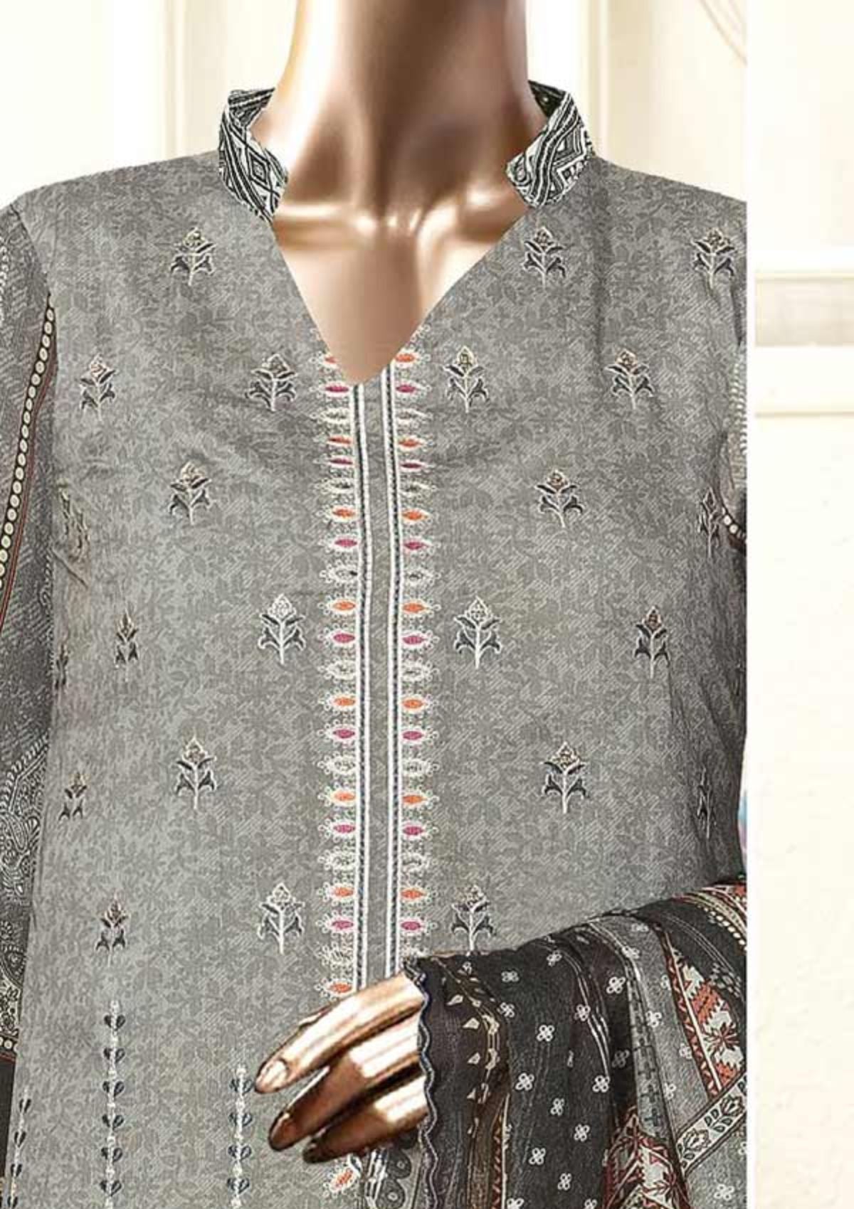 Winter Collection - Malva - Musk - Emb Viscose - 3Pcs - AJ#02