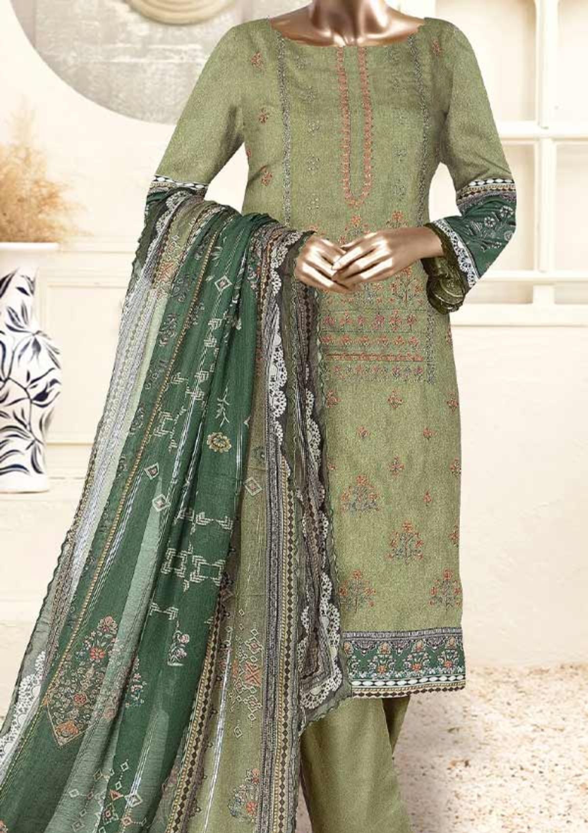 Winter Collection - Malva - Musk - Emb Viscose - 3Pcs - AJ#05