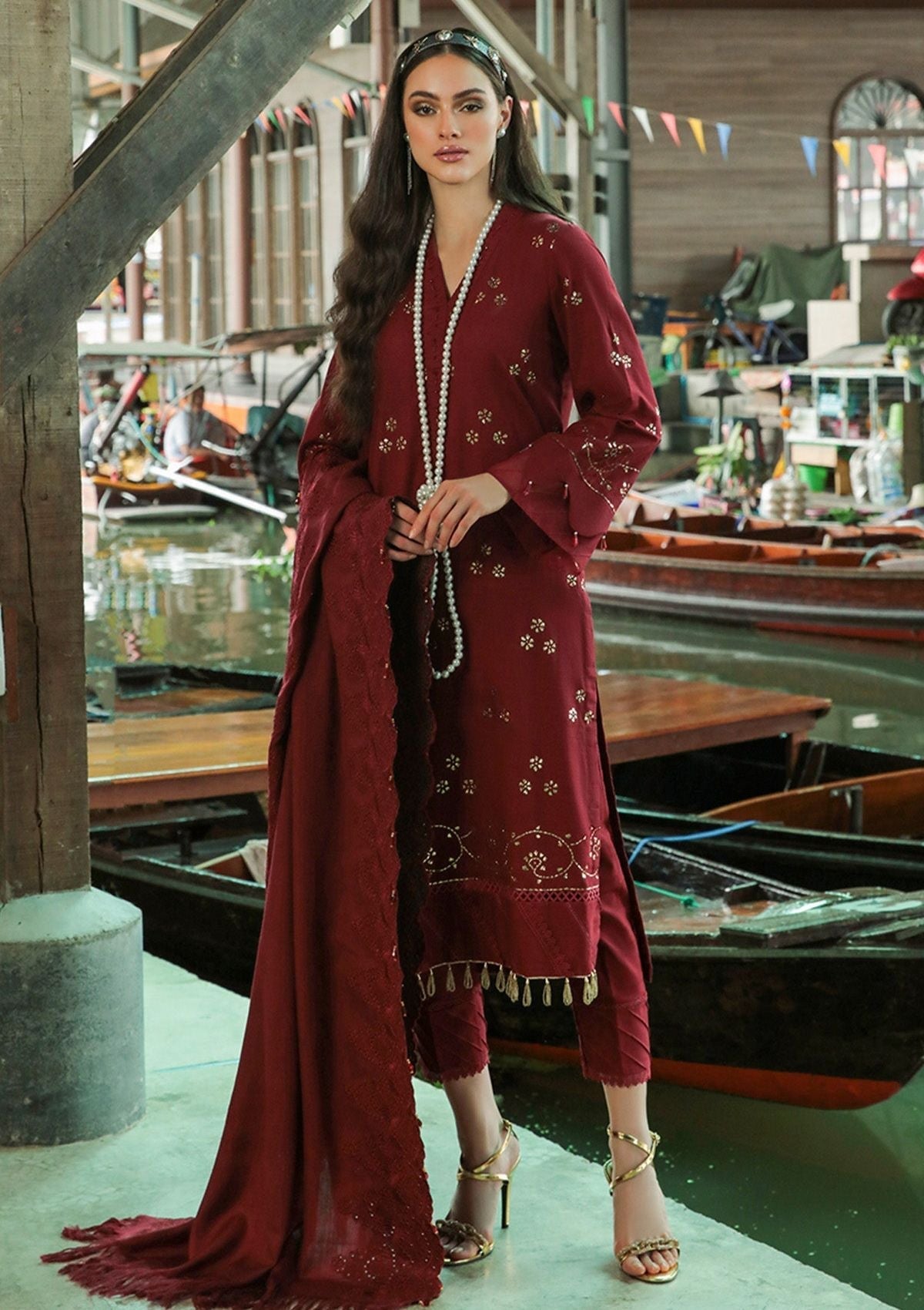 Winter Collection - Nureh - Bazaar - Chikankari - NW#74