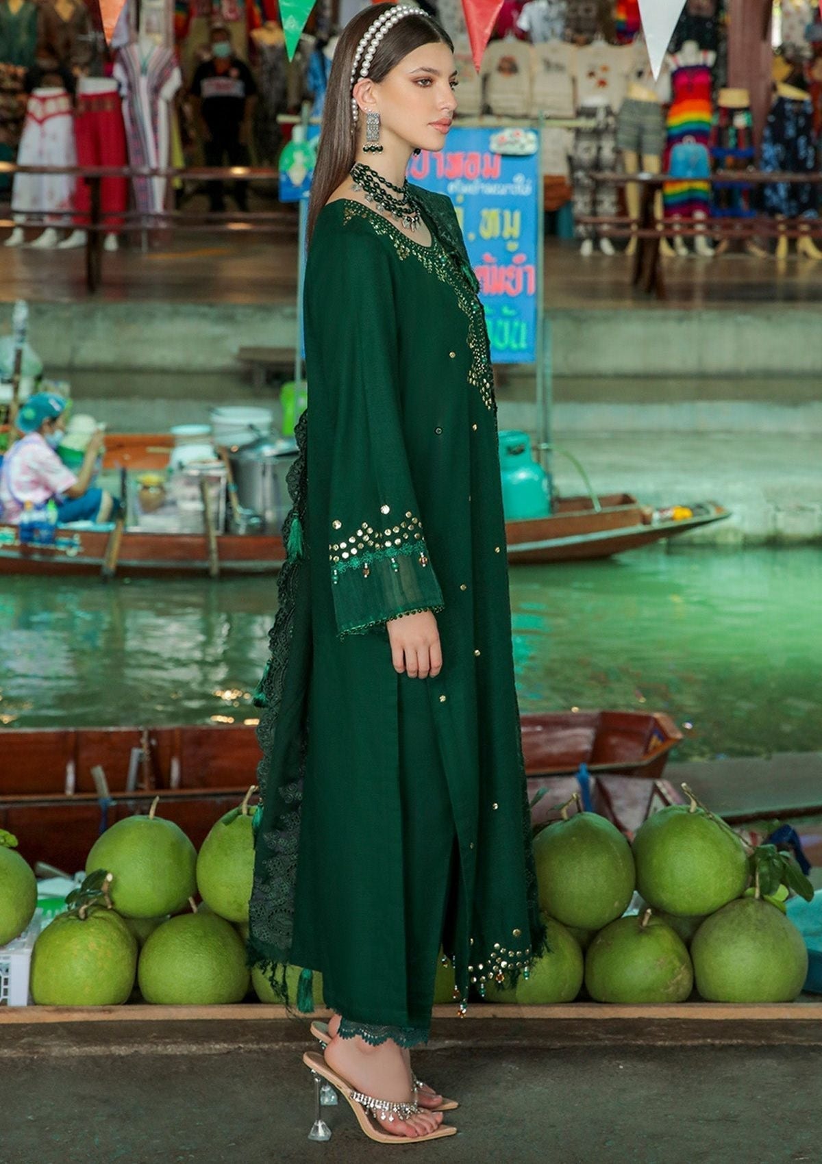 Winter Collection - Nureh - Bazaar - Chikankari - NW#75