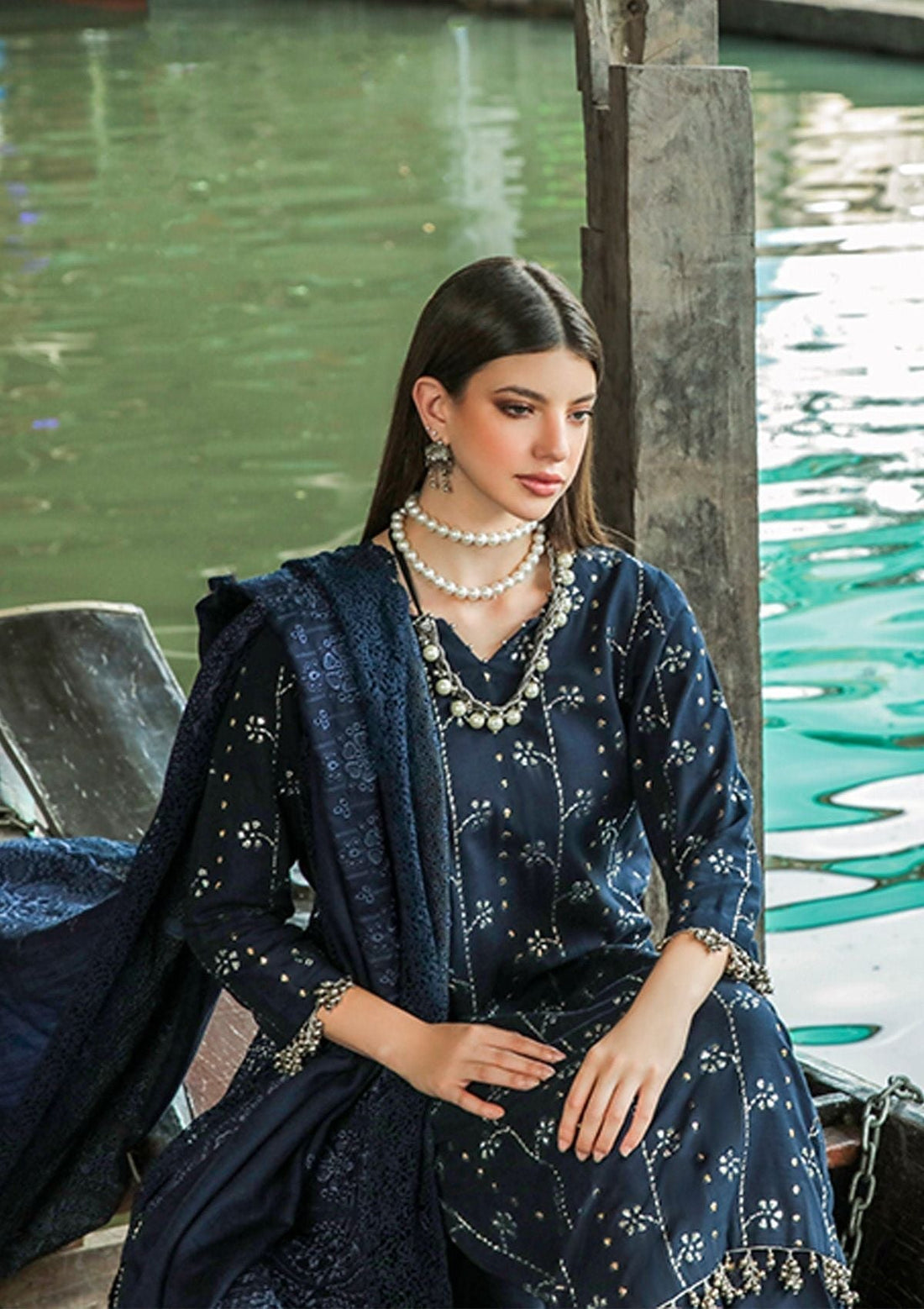 Winter Collection - Nureh - Bazaar - Chikankari - NW#77