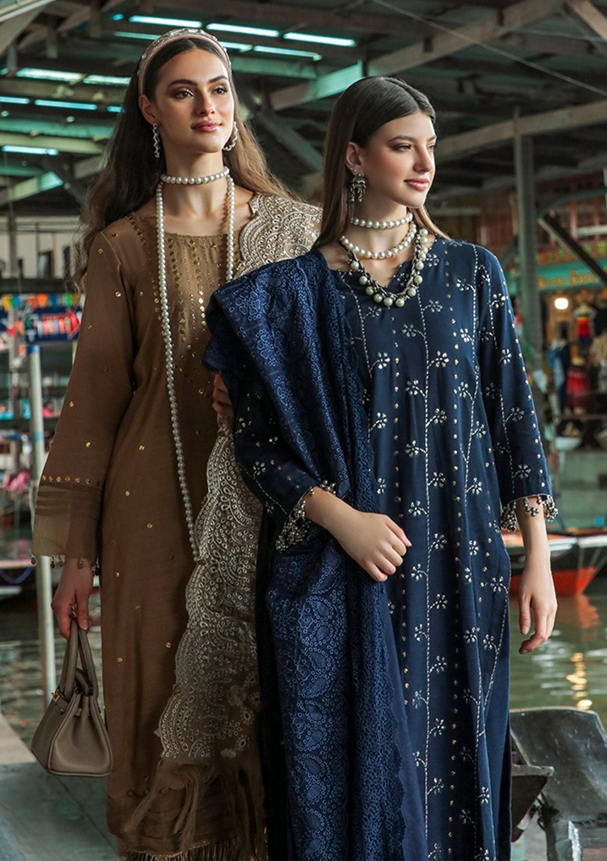Winter Collection - Nureh - Bazaar - Chikankari - NW#77