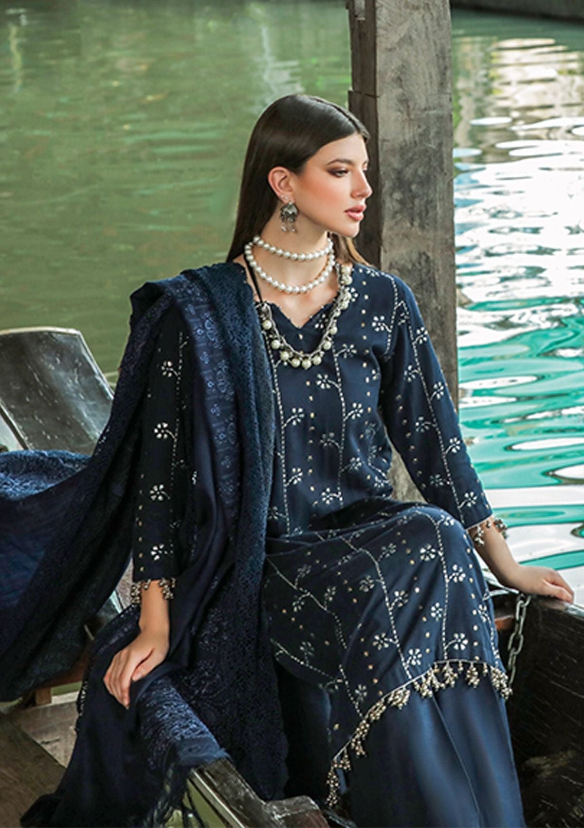 Winter Collection - Nureh - Bazaar - Chikankari - NW#77