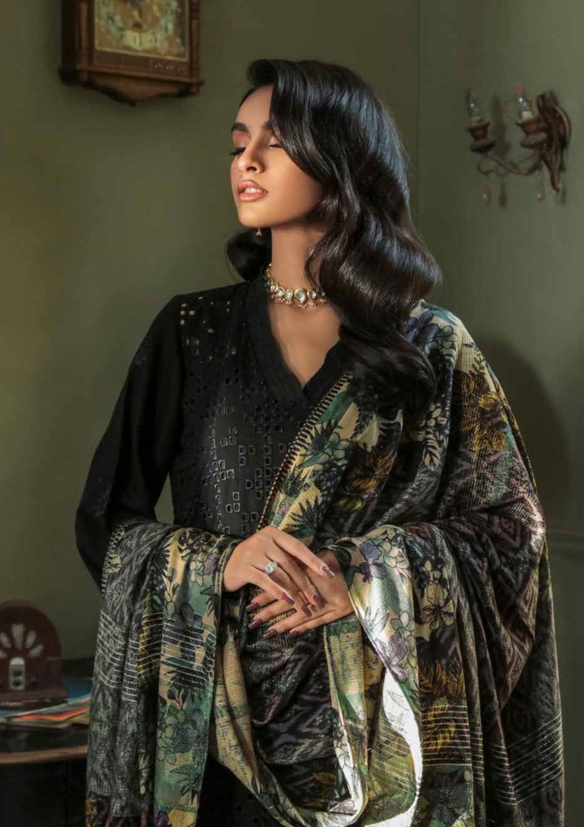 Winter Collection - Nureh - Chikankari - Leather Peach - NEP#10