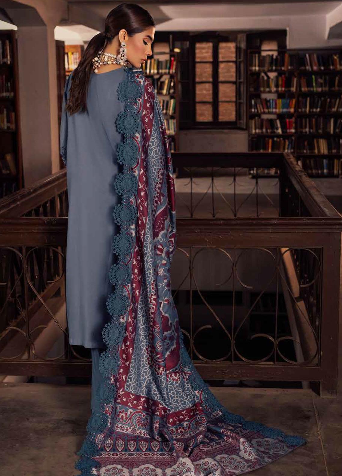 Winter Collection - Nureh - Exclusive - Peach Leather - NEP#05 - Official Nureh - Agha Fabrics UK