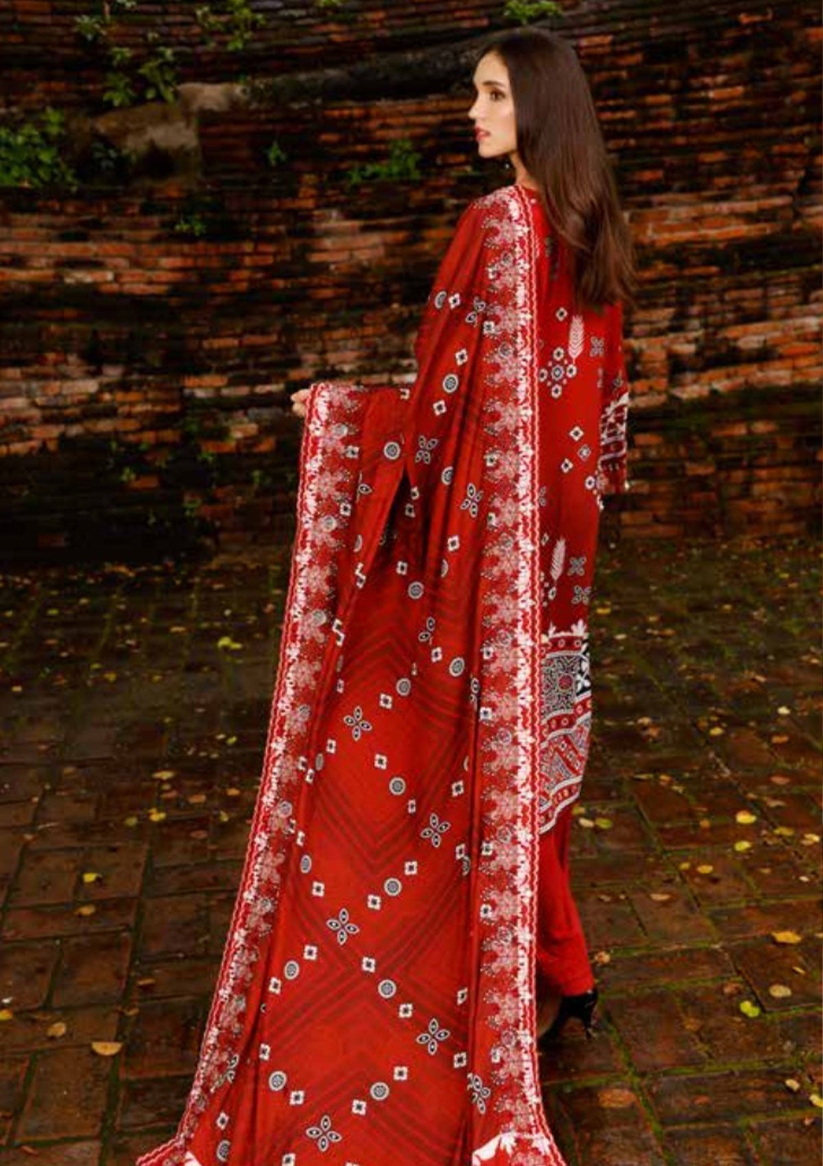 Winter Collection - Nureh - Gardenia - Slub Linen - NWG#78 - Official Nureh - Agha Fabrics UK