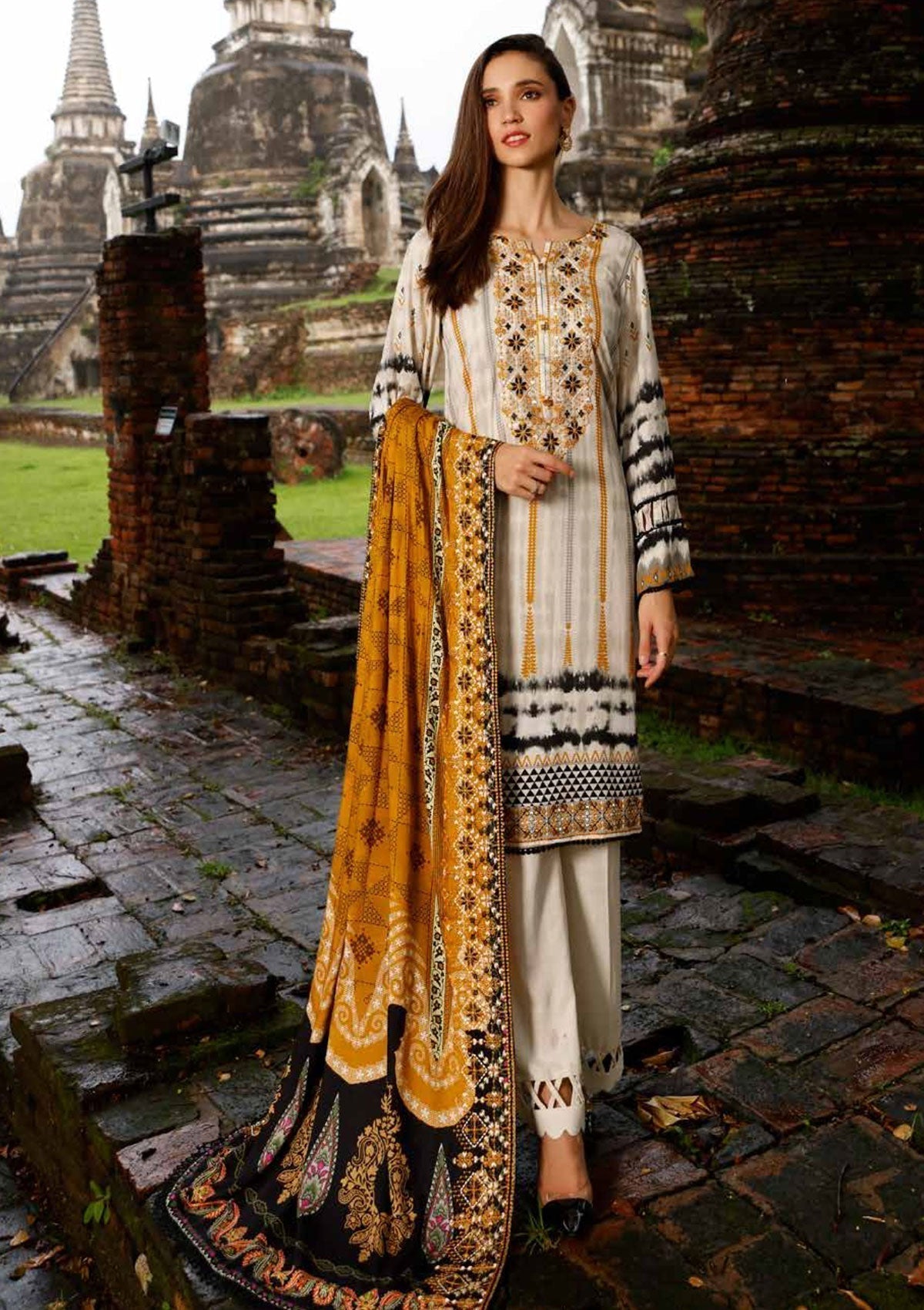 Winter Collection - Nureh - Gardenia - Slub Linen - NWG#80