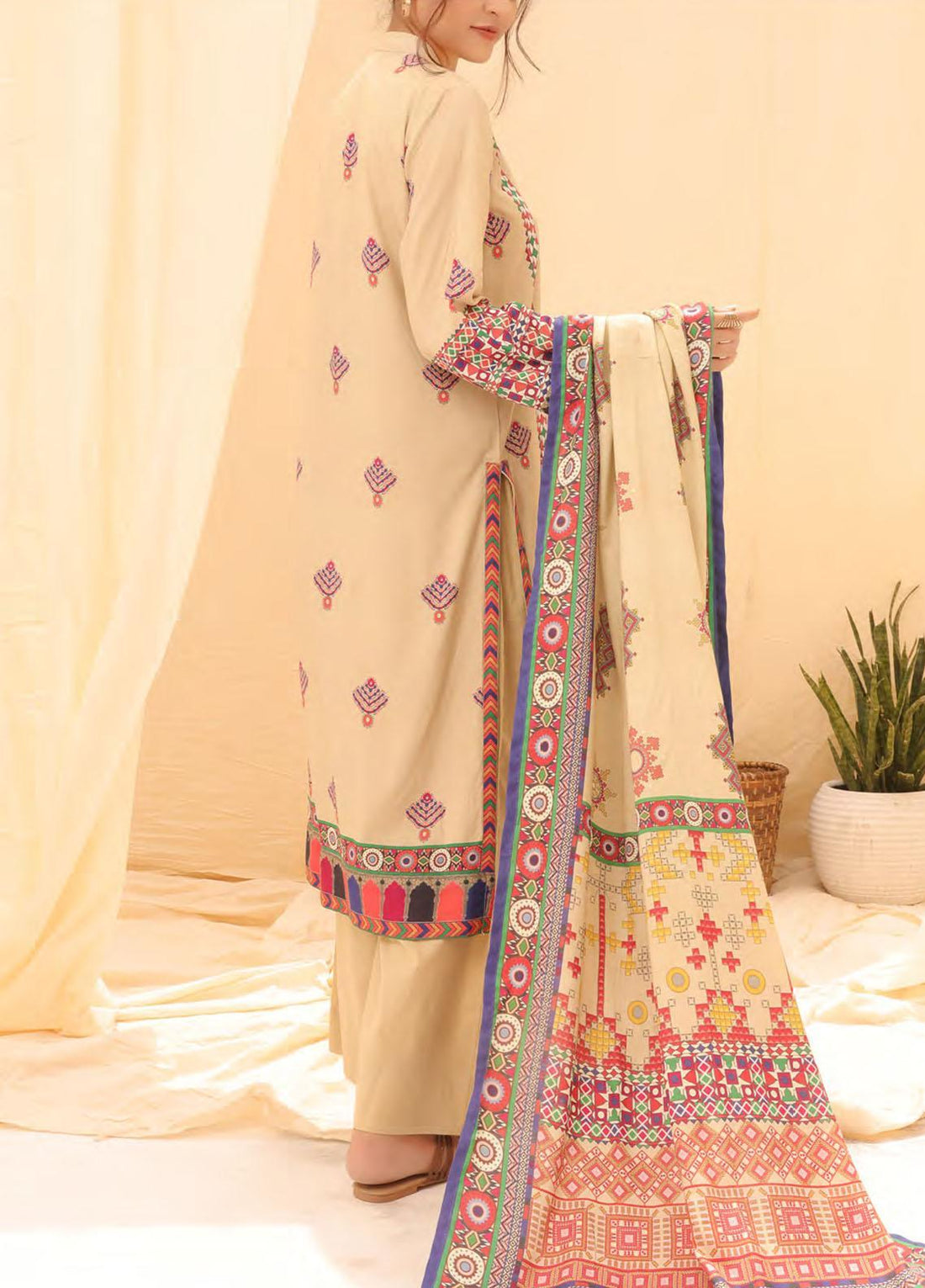 Winter Collection - Salitex - Printed Linen - V01 - WK#01183 (Pista)