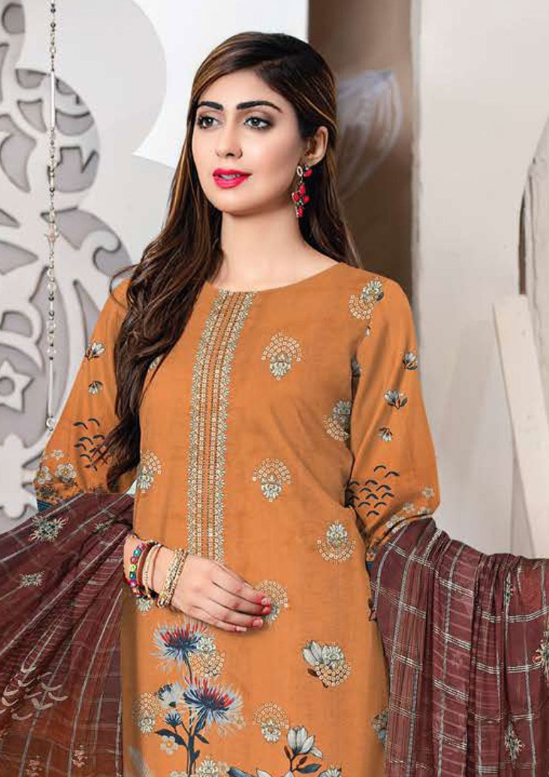 Winter Collection - Zara Meer - Viscose - V52 - D#8 - Official Zara Meer - Agha Fabrics UK
