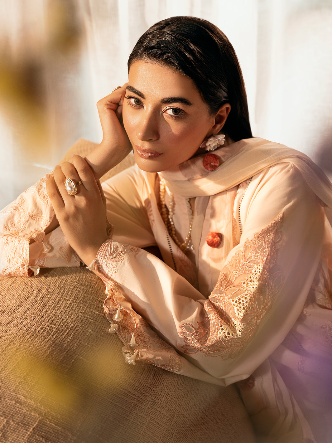 Izel | Dastak Luxury Lawn | AARZOO