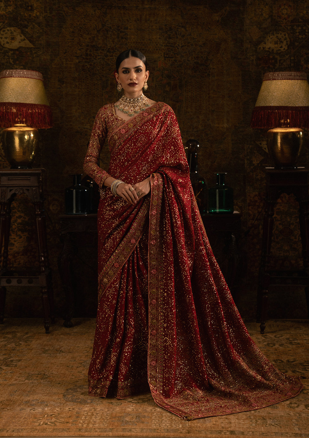 Aik Atelier | Sari Edit 25 | LOOK 01 - Official Aik Atelier - Agha Fabrics UK