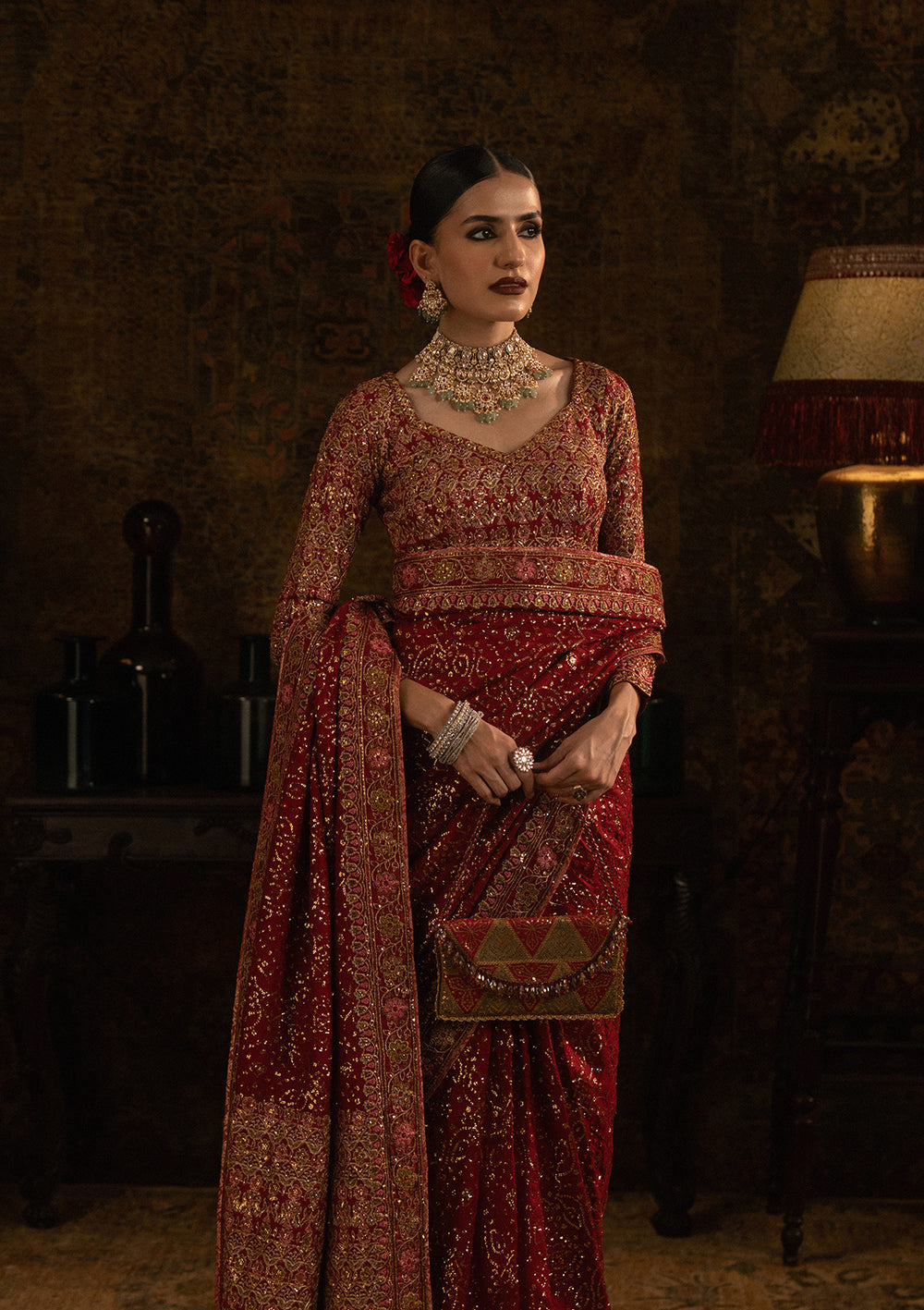 Aik Atelier | Sari Edit 25 | LOOK 01 - Official Aik Atelier - Agha Fabrics UK