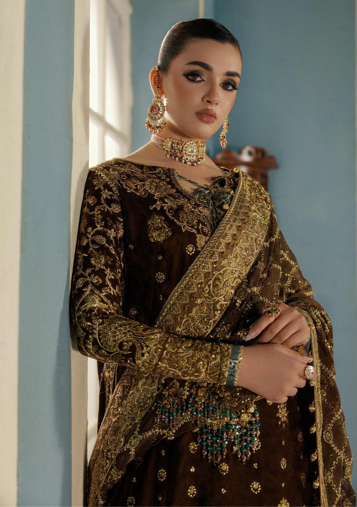 Aik Atelier | Udaipur Velvet 25 | LOOK 01 - Official Aik Atelier - Agha Fabrics UK