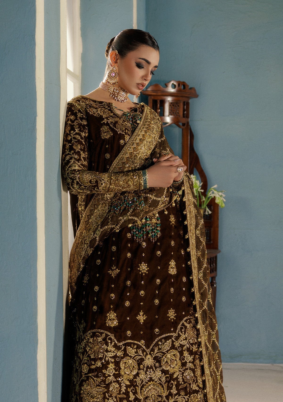 Aik Atelier | Udaipur Velvet 25 | LOOK 01 - Official Aik Atelier - Agha Fabrics UK