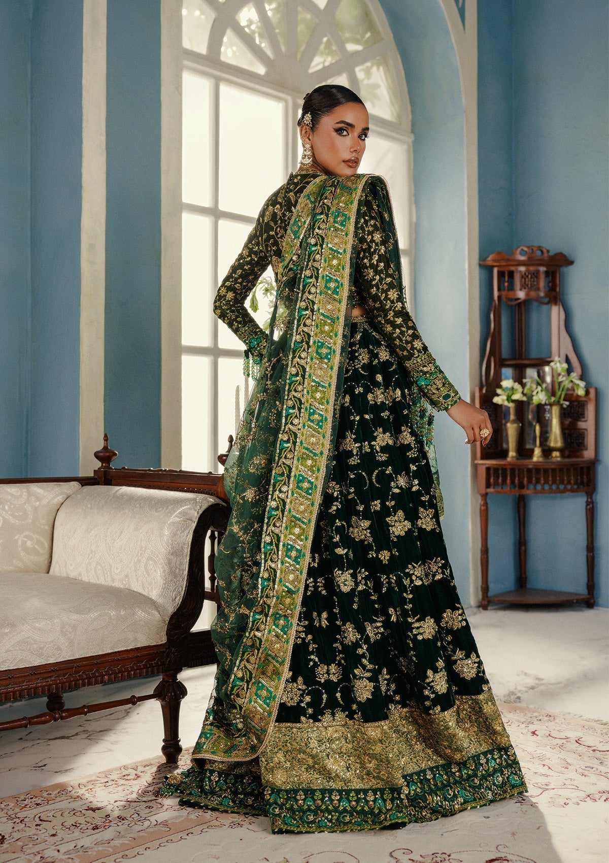 Aik Atelier | Udaipur Velvet 25 | LOOK 02 - Official Aik Atelier - Agha Fabrics UK