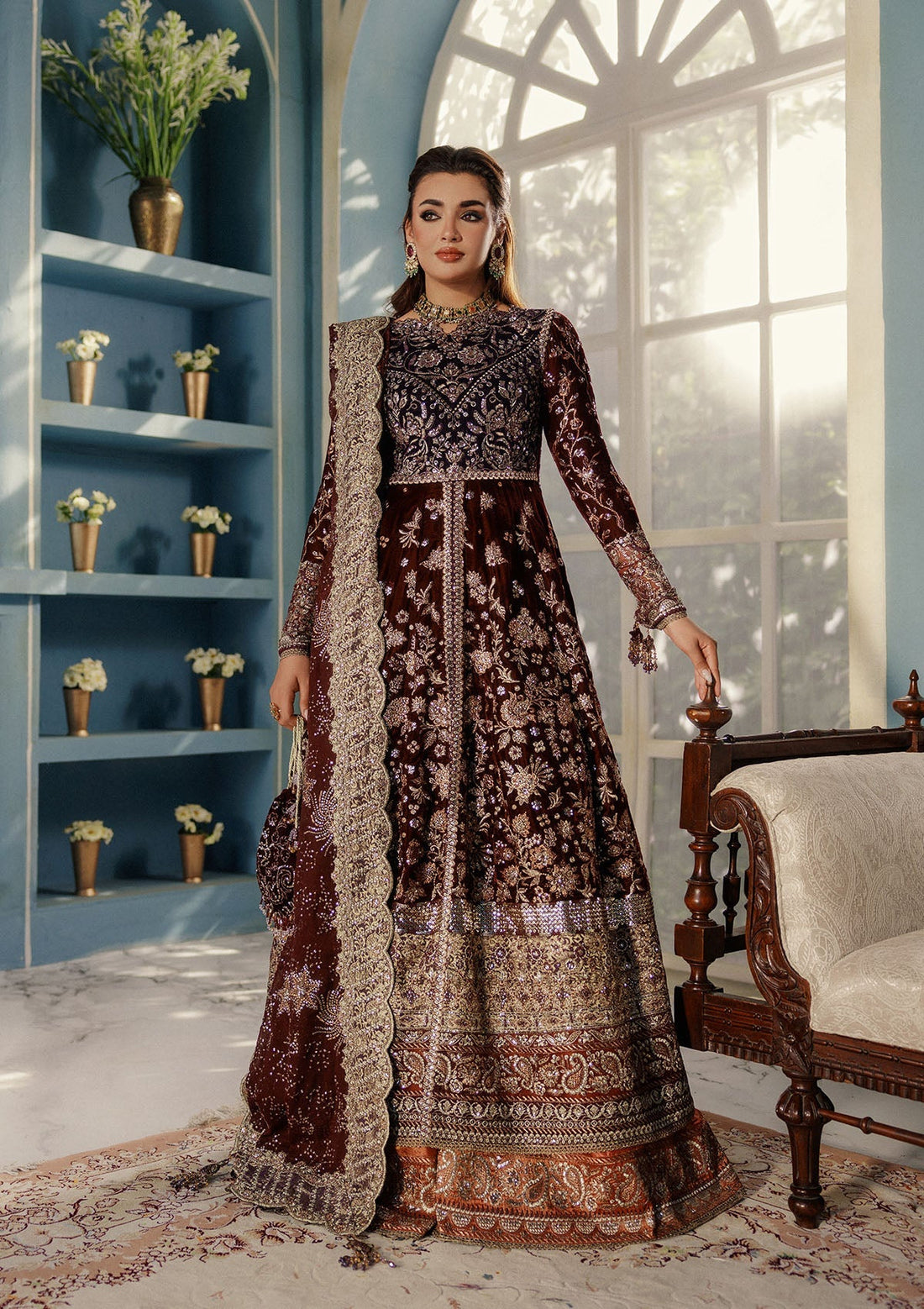 Aik Atelier | Udaipur Velvet 25 | LOOK 03 - Official Aik Atelier - Agha Fabrics UK
