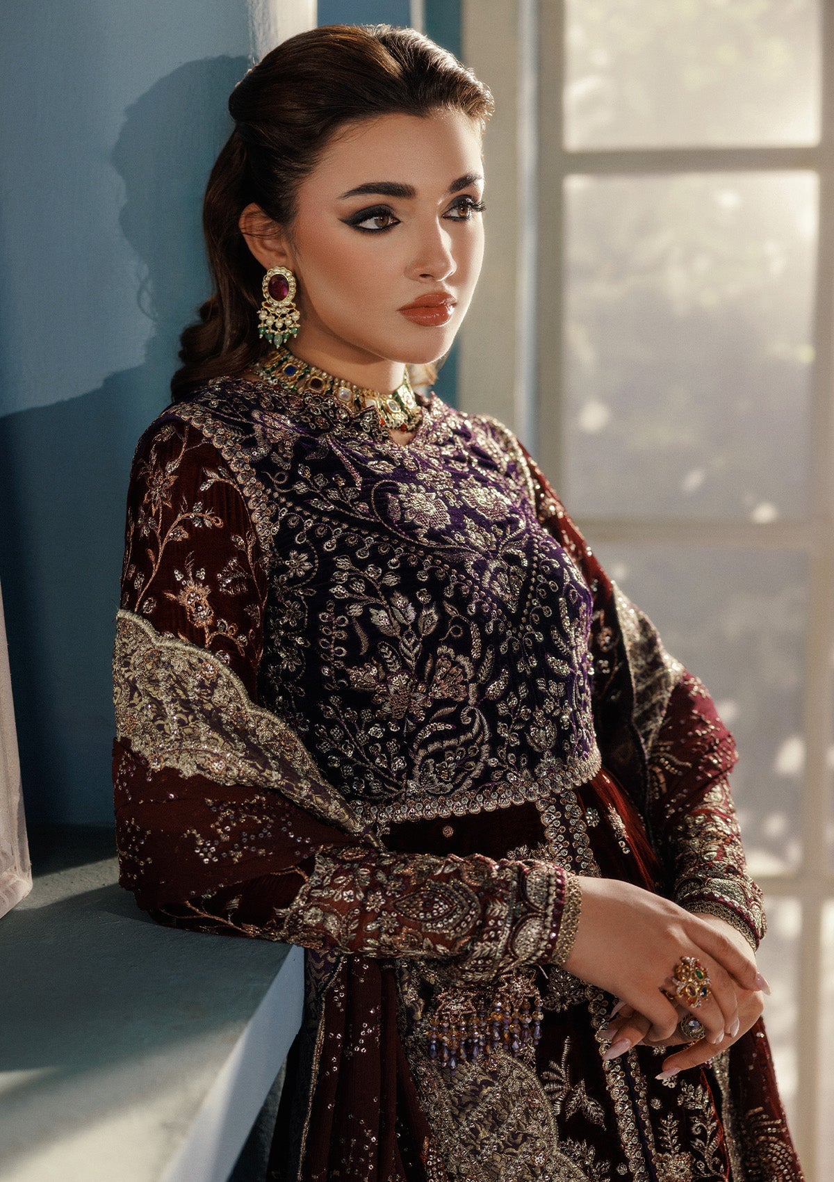 Aik Atelier | Udaipur Velvet 25 | LOOK 03 - Official Aik Atelier - Agha Fabrics UK