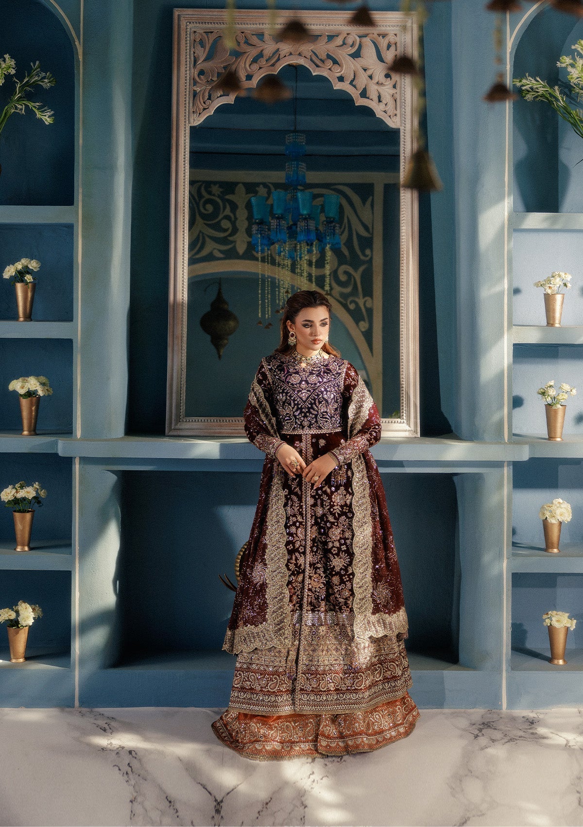 Aik Atelier | Udaipur Velvet 25 | LOOK 03 - Official Aik Atelier - Agha Fabrics UK