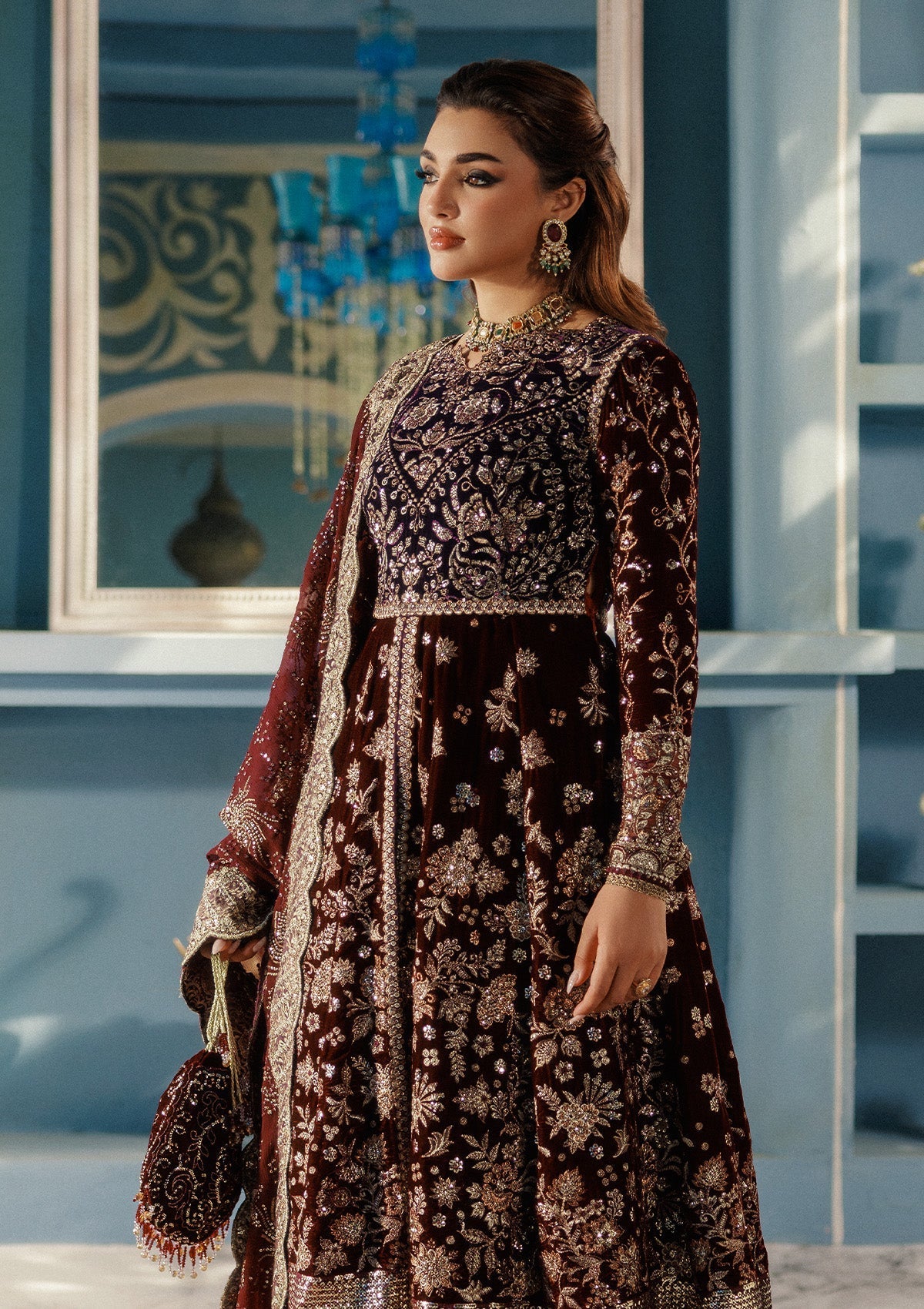 Aik Atelier | Udaipur Velvet 25 | LOOK 03 - Official Aik Atelier - Agha Fabrics UK