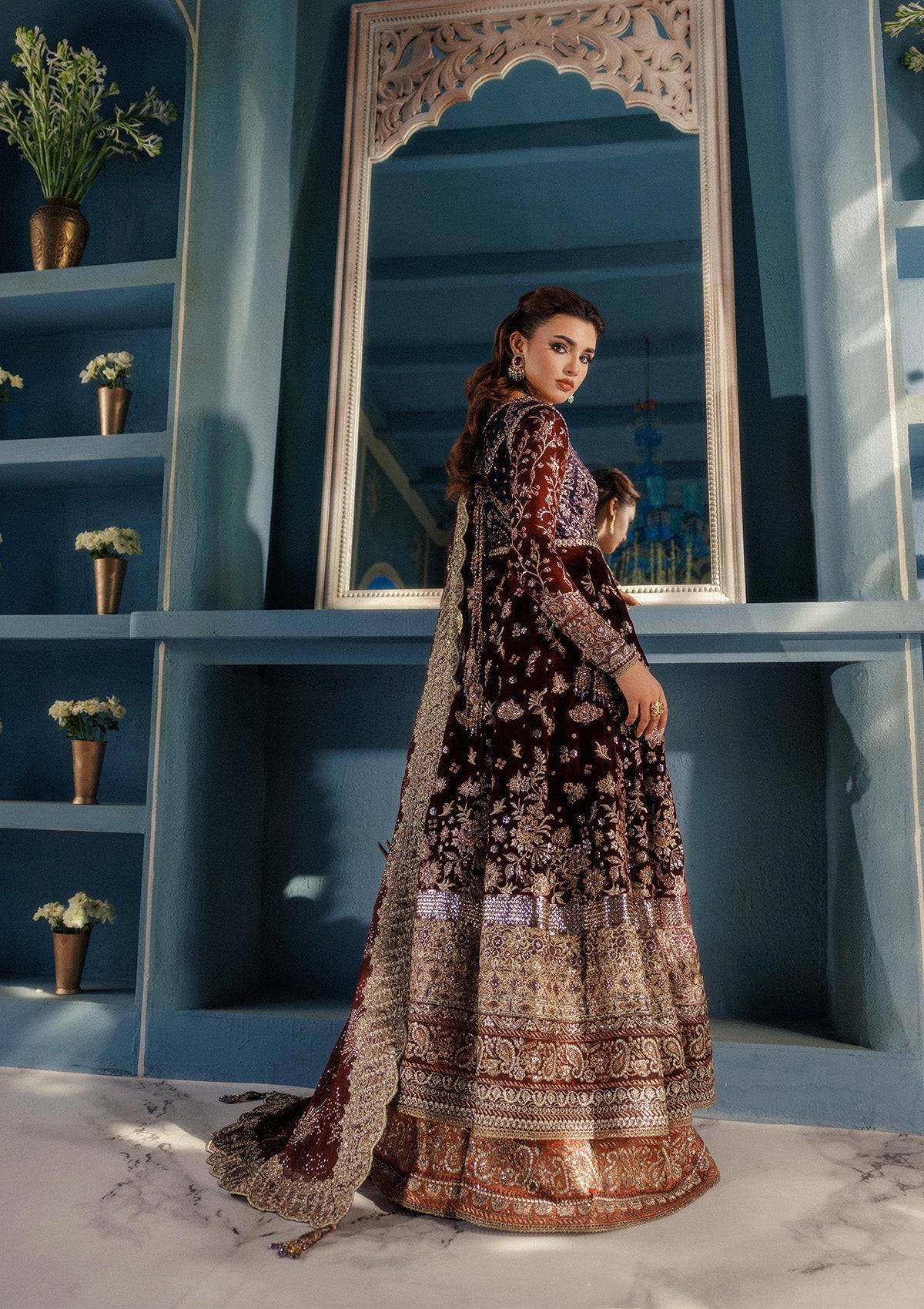Aik Atelier | Udaipur Velvet 25 | LOOK 03 - Official Aik Atelier - Agha Fabrics UK
