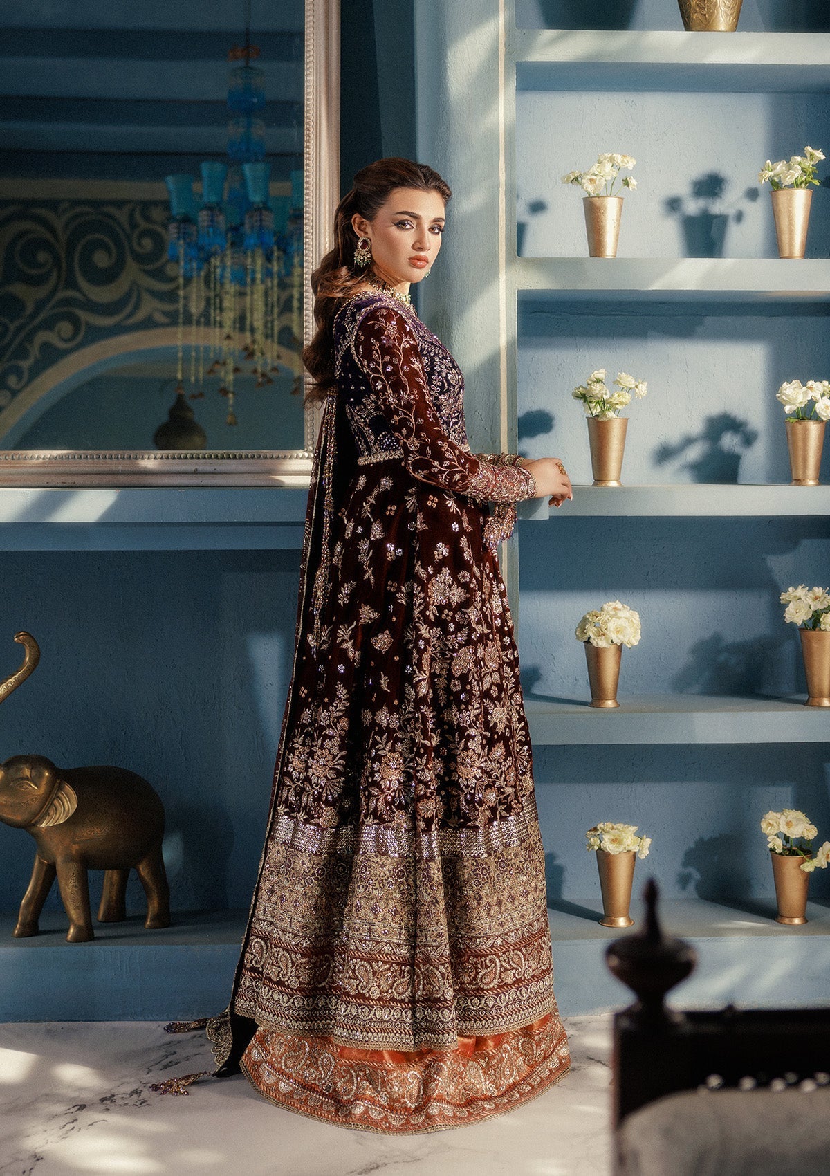 Aik Atelier | Udaipur Velvet 25 | LOOK 03 - Official Aik Atelier - Agha Fabrics UK