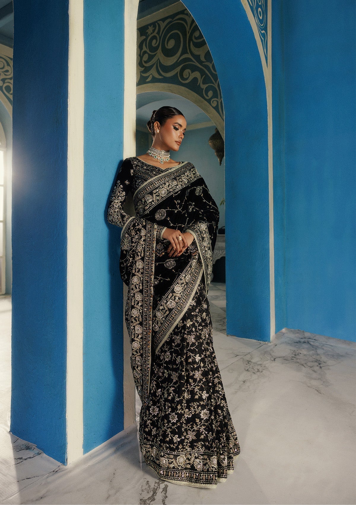 Aik Atelier | Udaipur Velvet 25 | LOOK 04 - Official Aik Atelier - Agha Fabrics UK